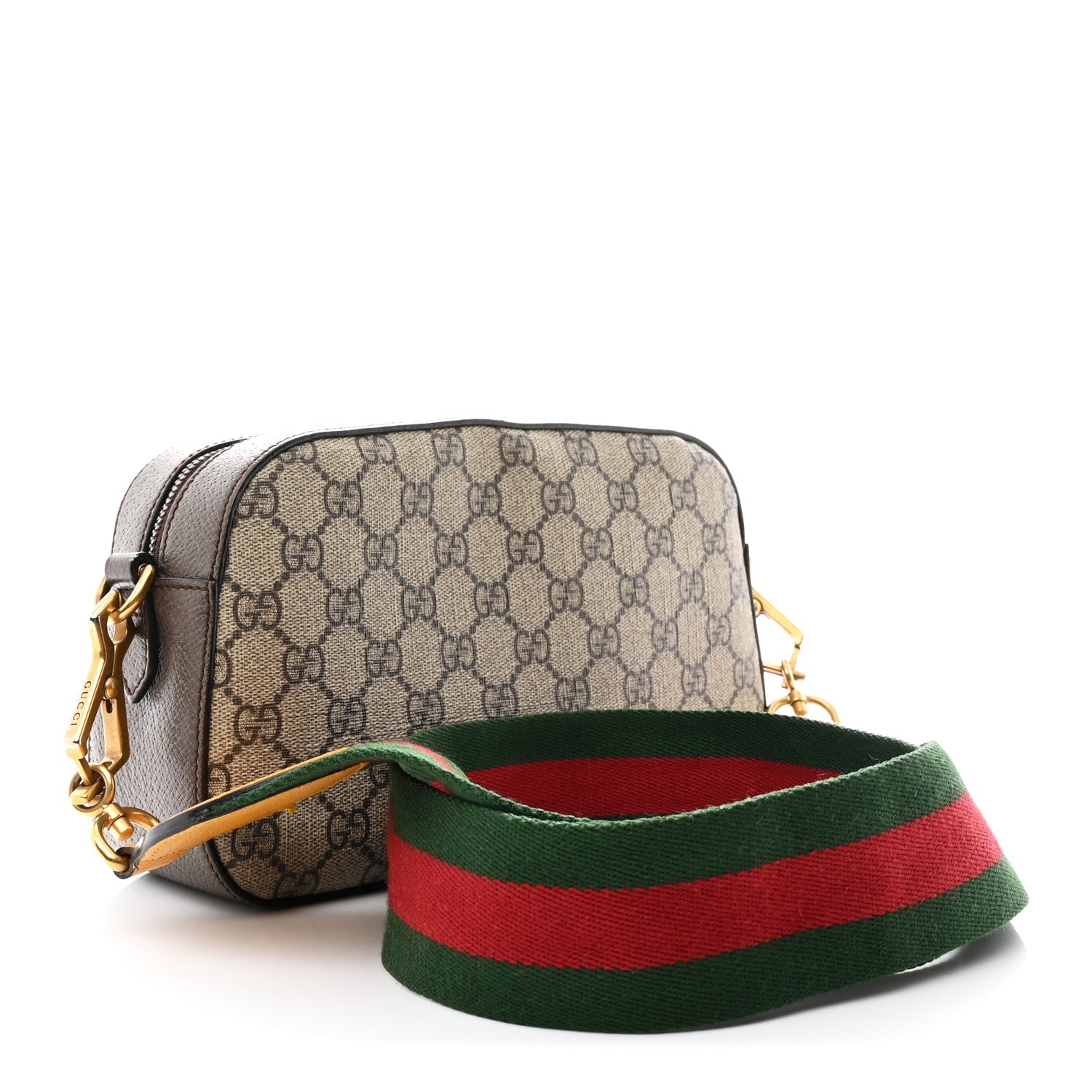 GG Supreme Monogram Web Neo Vintage Shoulder Bag Beige New Acero Crop