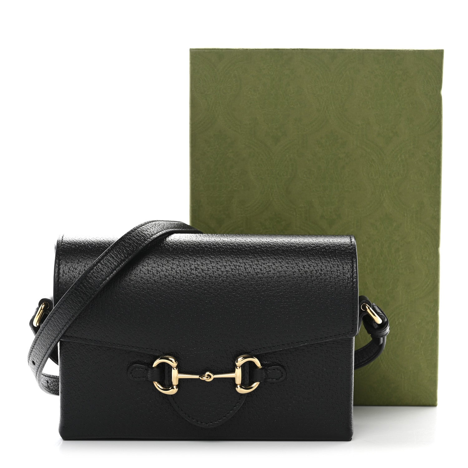 Calfskin Horsebit 1955 Shoulder Bag Black