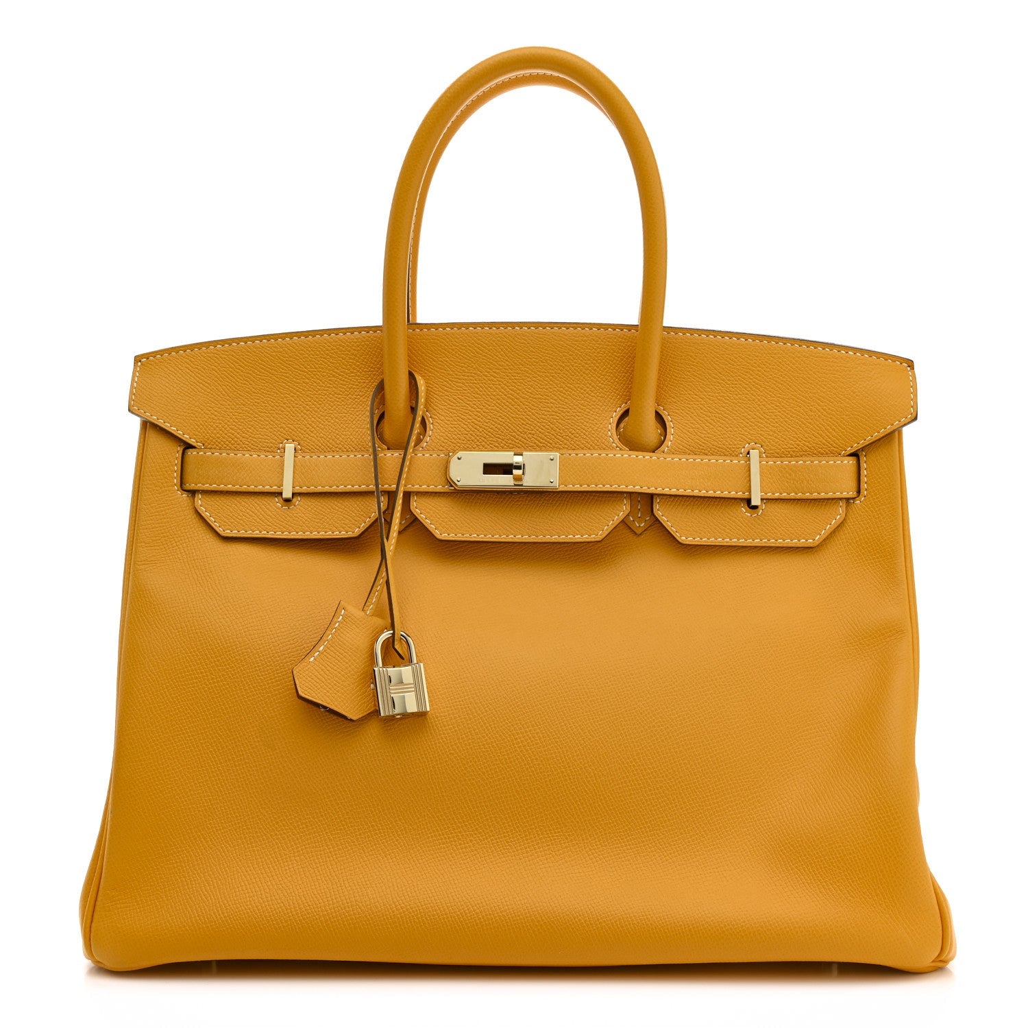 Epsom Candy Birkin 35 Jaune D'Or Feu