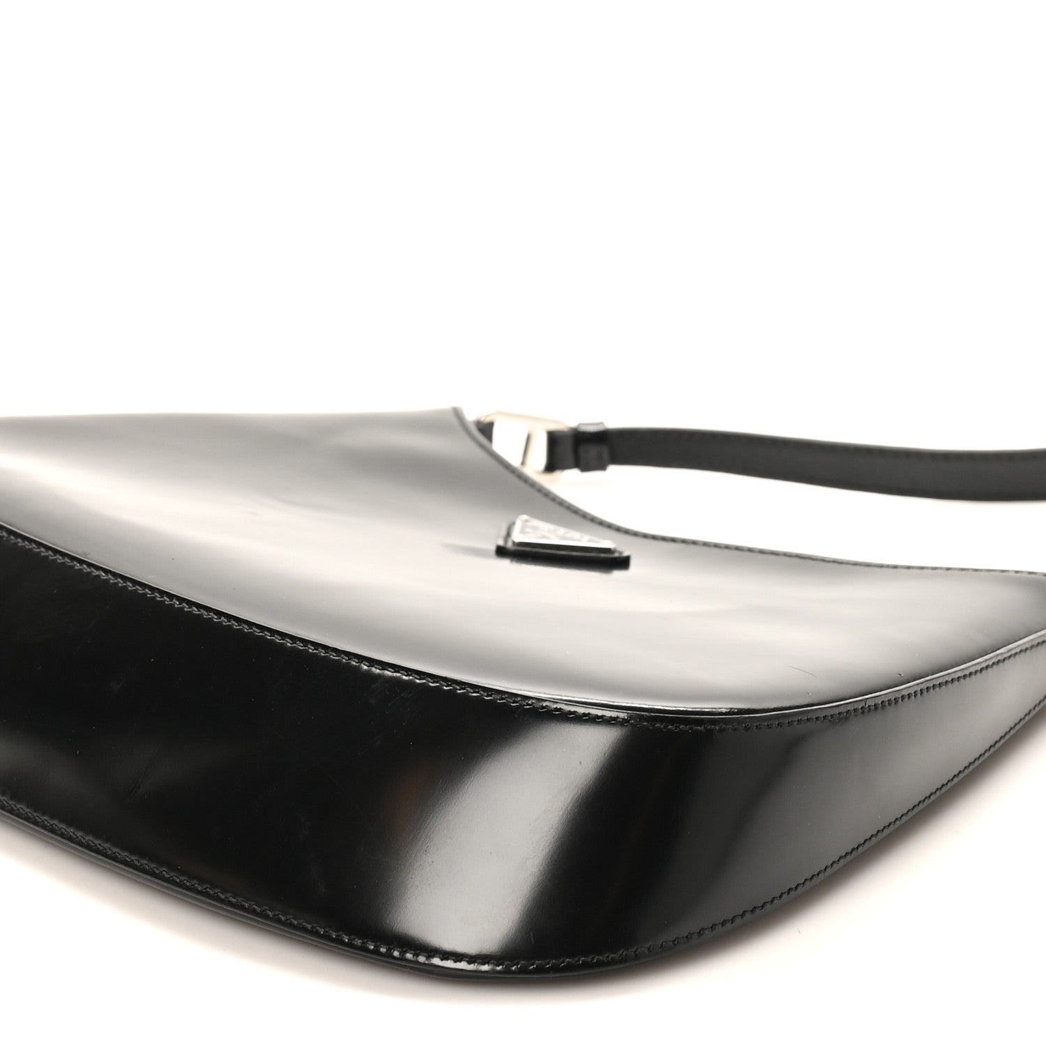 Spazzolato Cleo Shoulder Bag Black