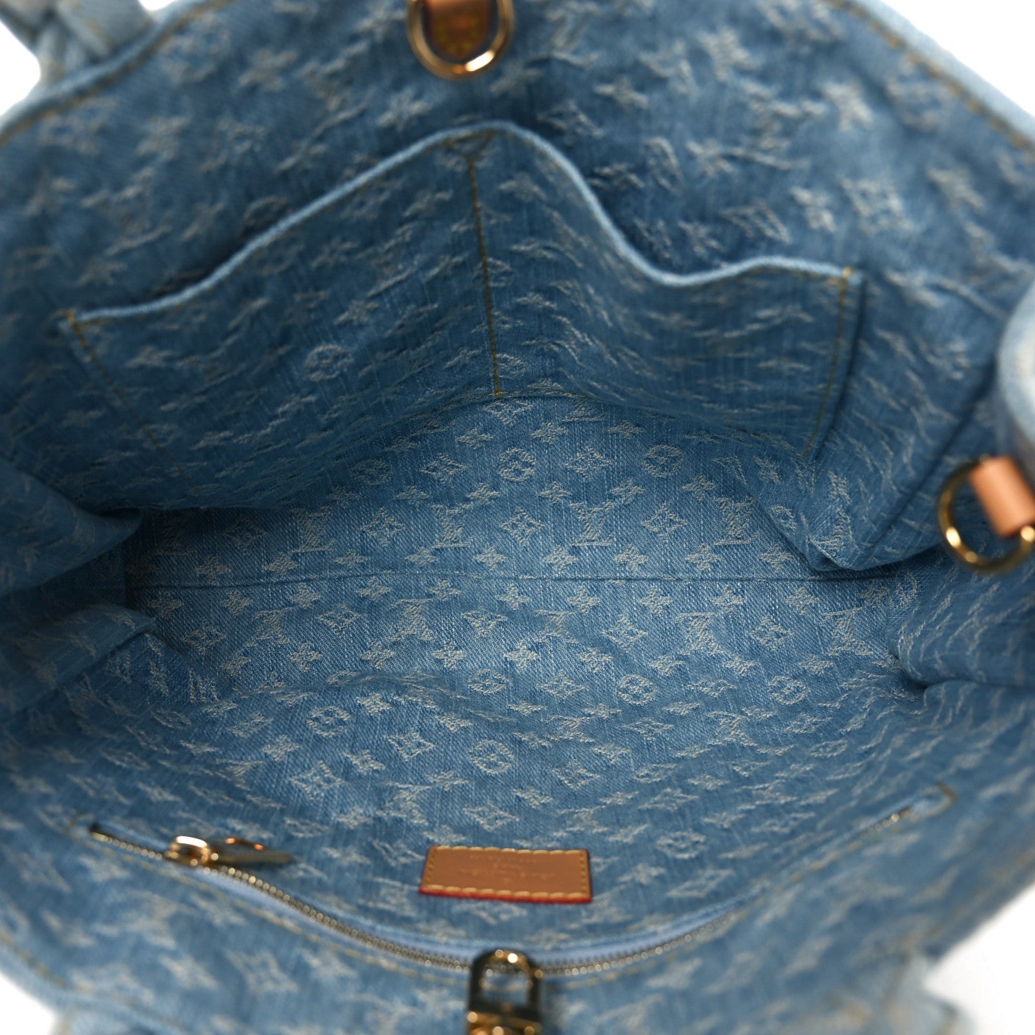 Monogram Washed Denim Let Go PM Sky Blue