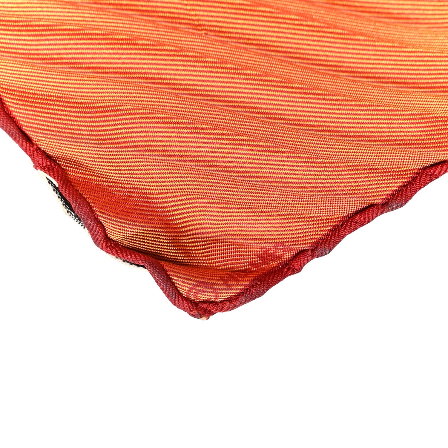 Silk Plisse Scarf Orange Multicolor