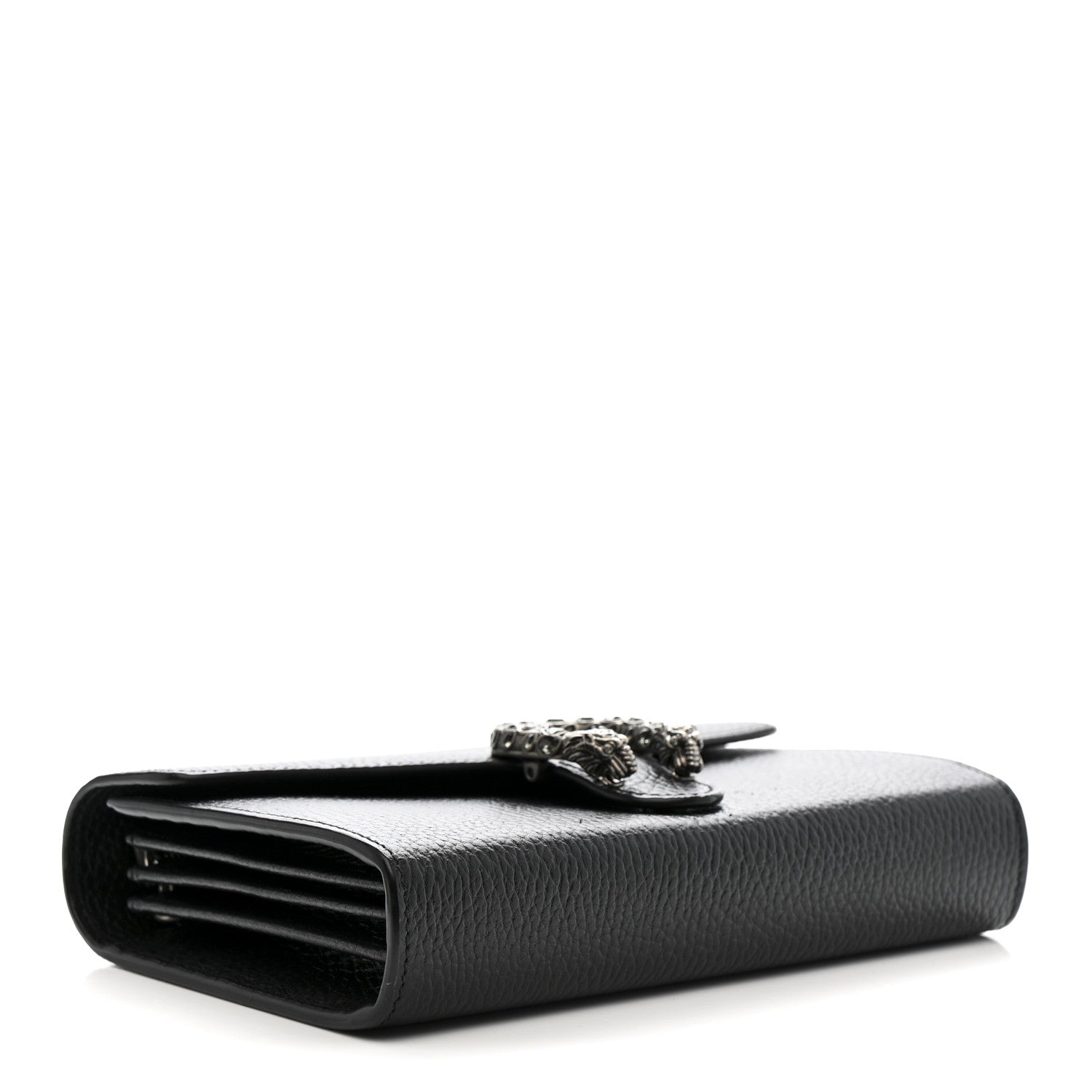 Calfskin Mini Dionysus Chain Wallet Black