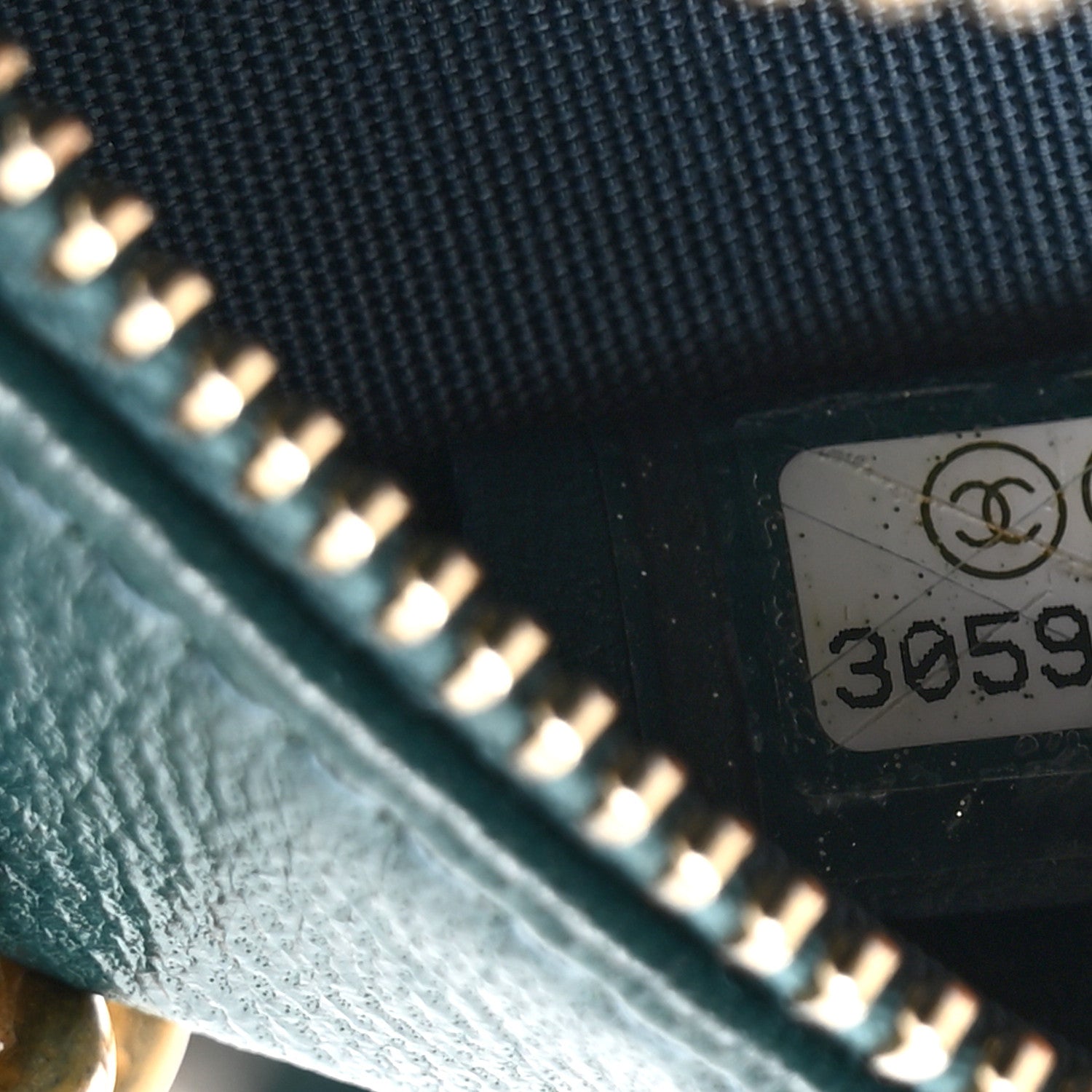 Lambskin Quilted Chanel 19 Round Clutch With Chain Green