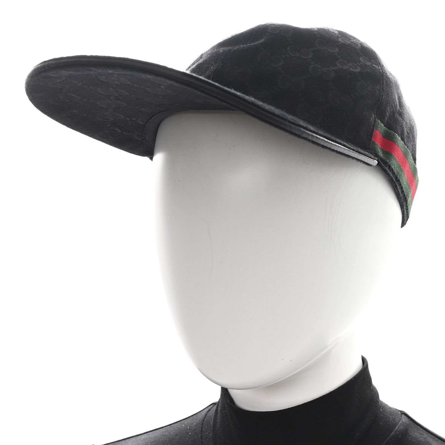 Monogram Web Baseball Hat L Black