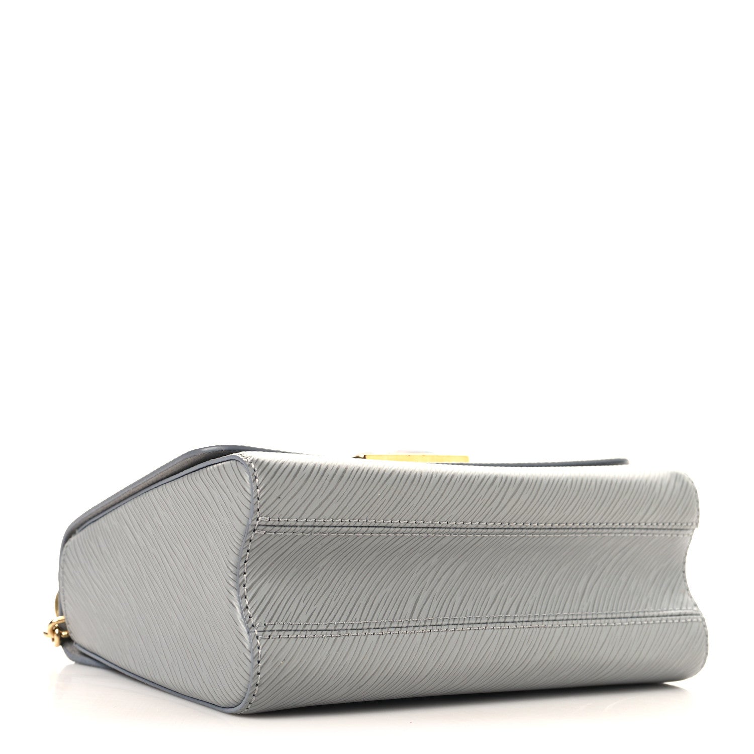Epi Moonstone Twist Shoulder Bag MM Grey