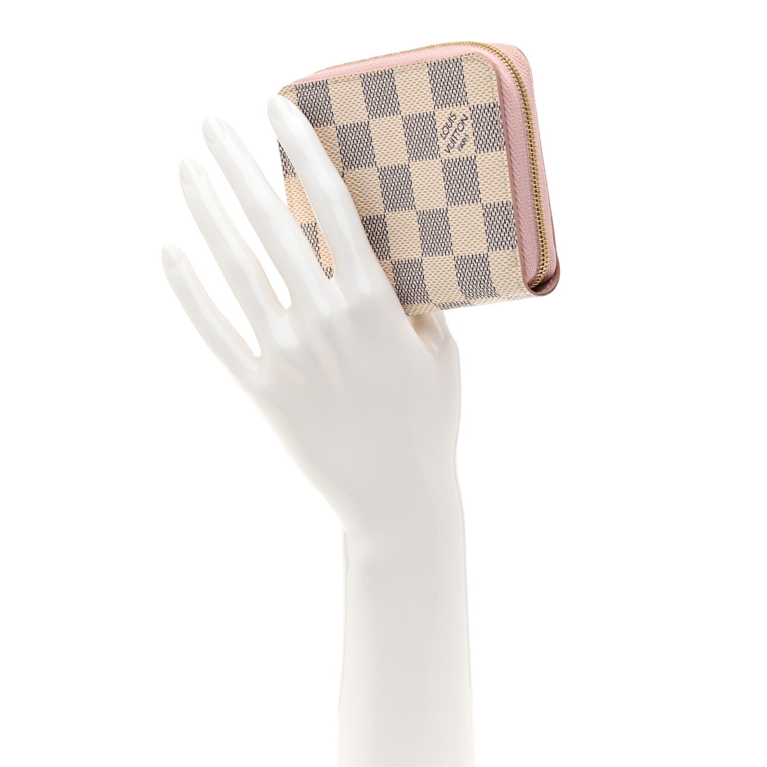 Damier Azur Zippy Coin Purse Rose Ballerine