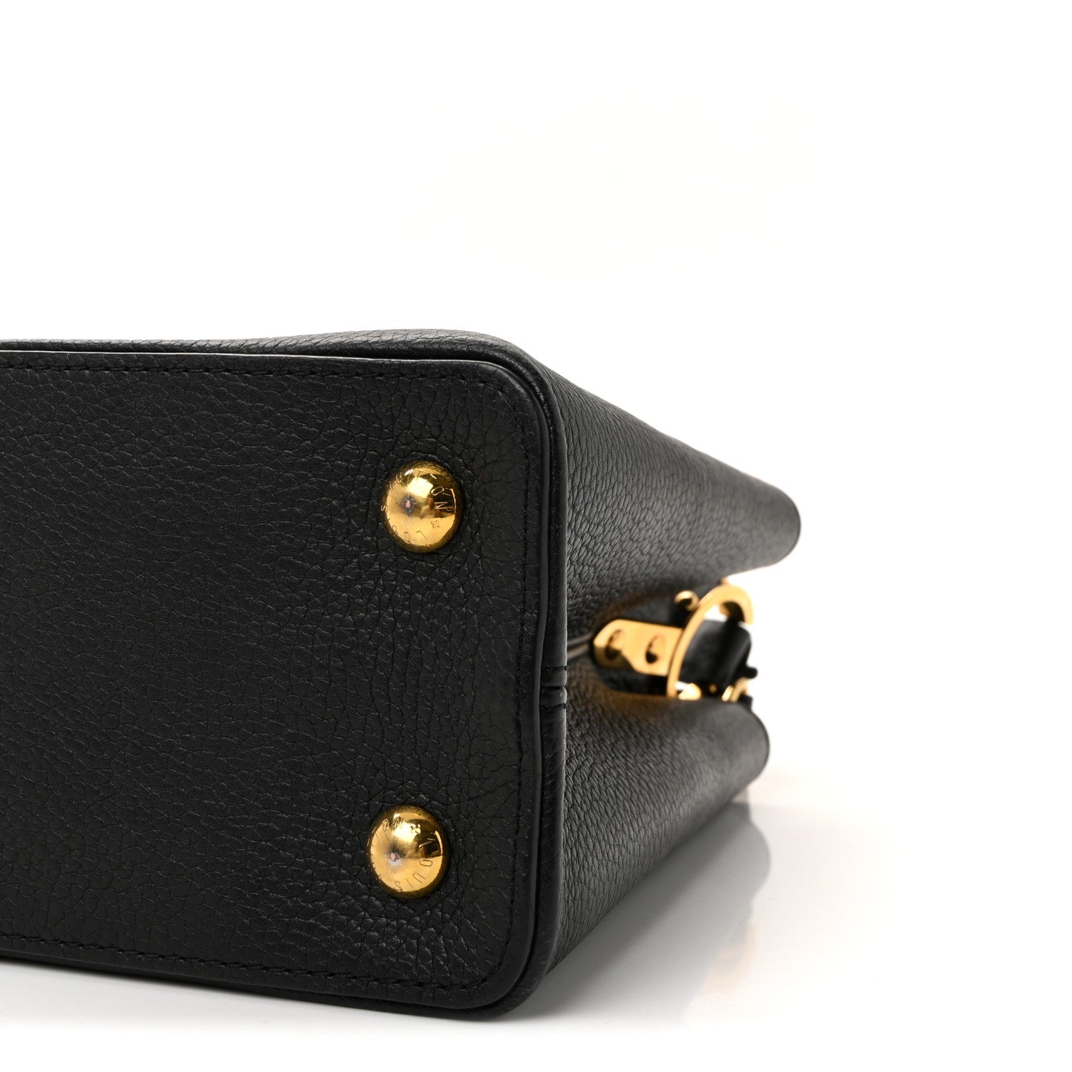 Taurillon Snakeskin Iris Blossom Capucines BB Black