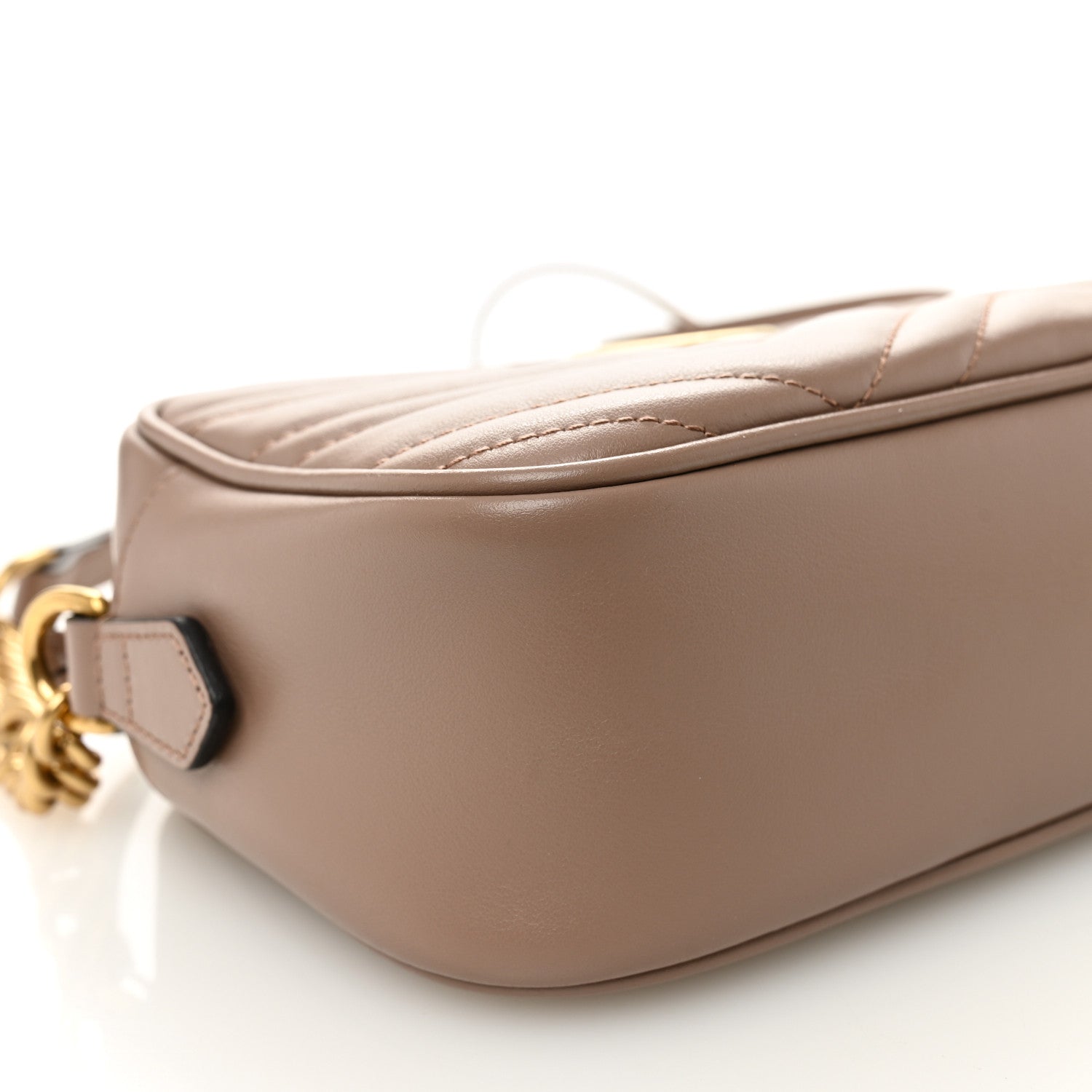 Calfskin Matelasse Small GG Marmont Chain Shoulder Bag Porcelain Rose