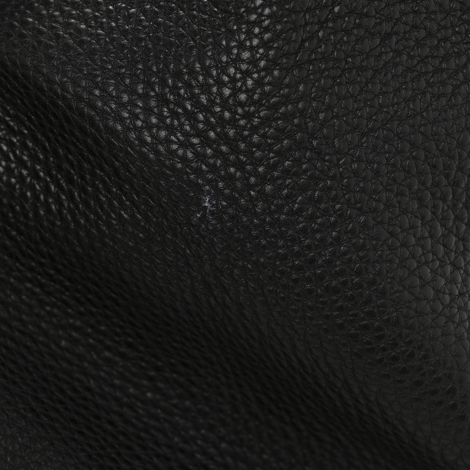 Pebbled Calfskin Medium Soho Shoulder Bag Black