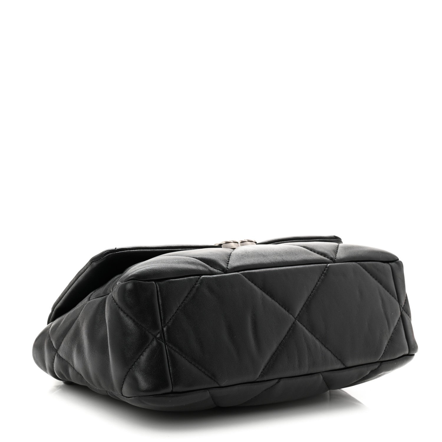 Lambskin Quilted Medium Chanel 19 Flap Black