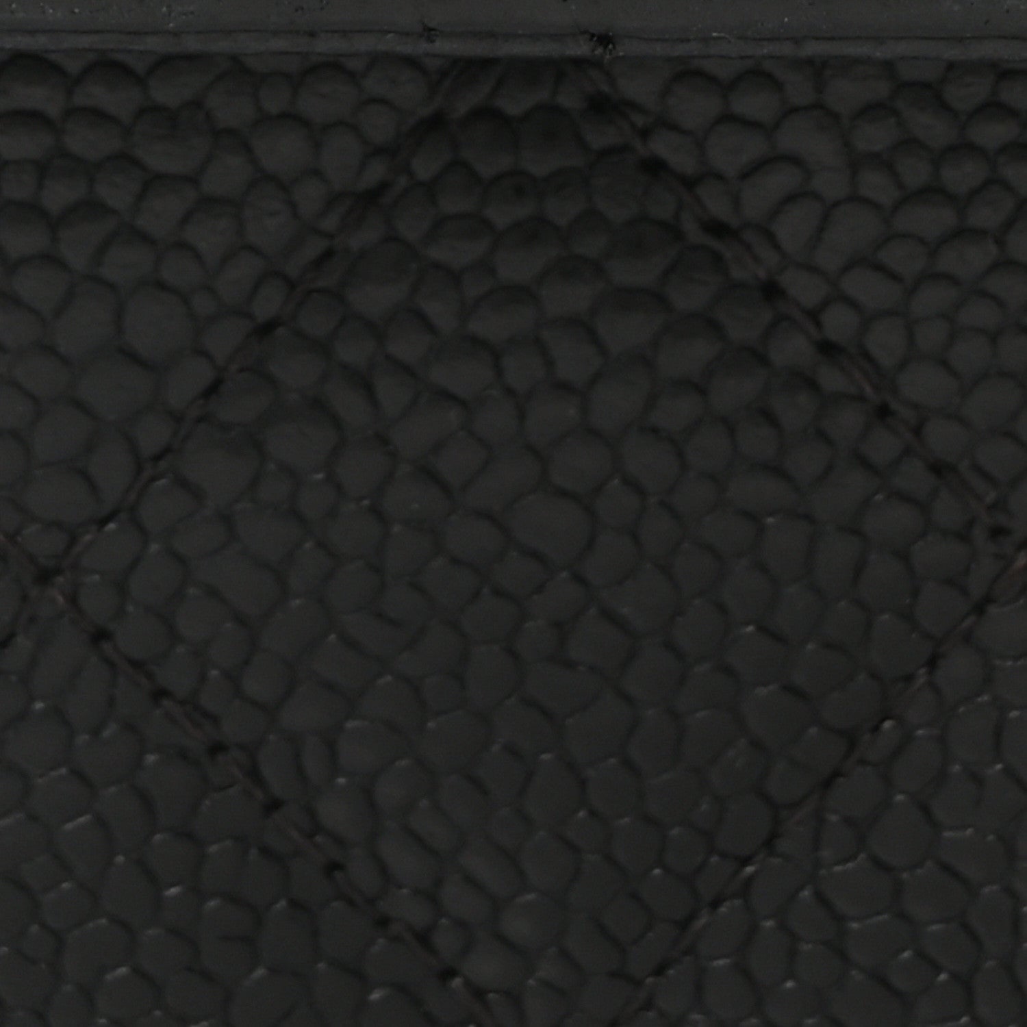 Caviar Quilted Square Wallet On Chain WOC Black