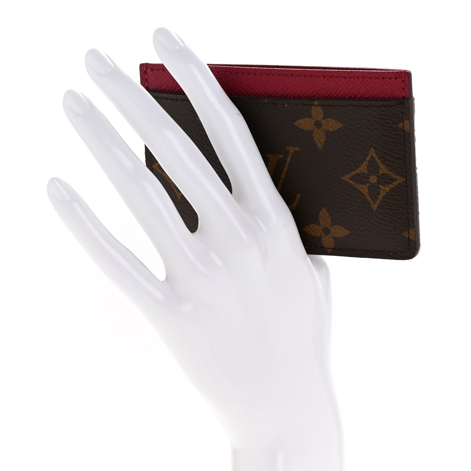 Monogram Card Holder Fuchsia