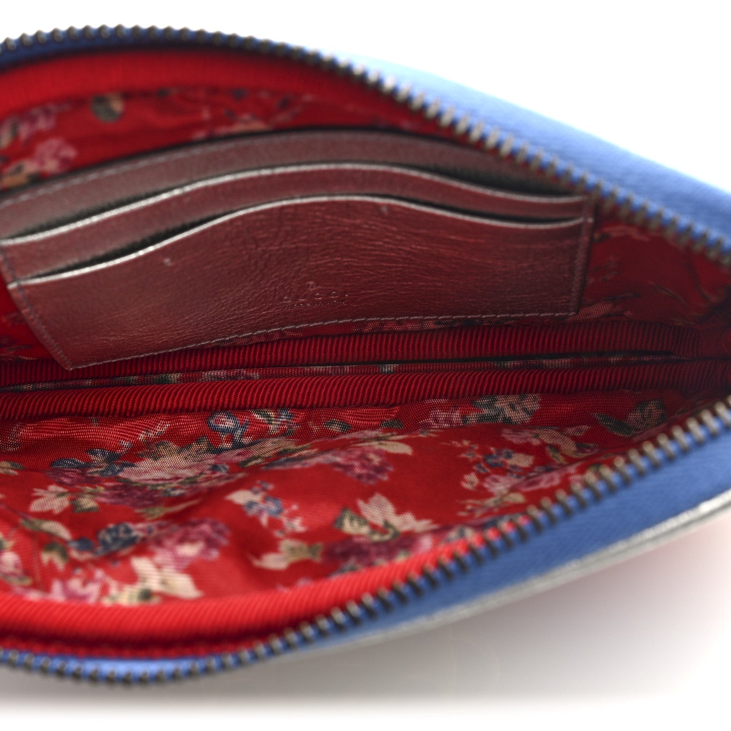 Laminated Nappa Trapuntata Zumi iPhone Case Rosso Marine Argento