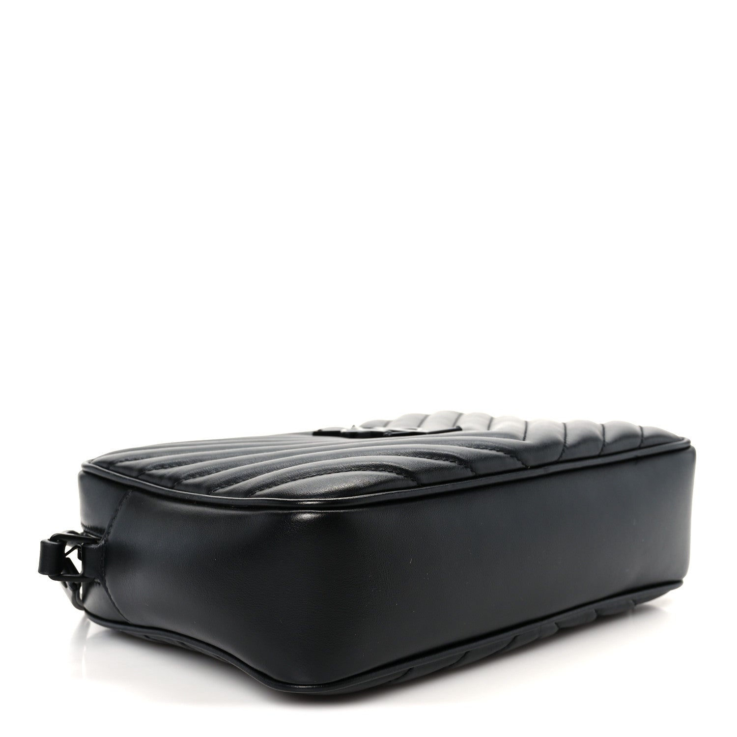 Calfskin Matelasse Monogram Monochrome Lou Camera Bag Black