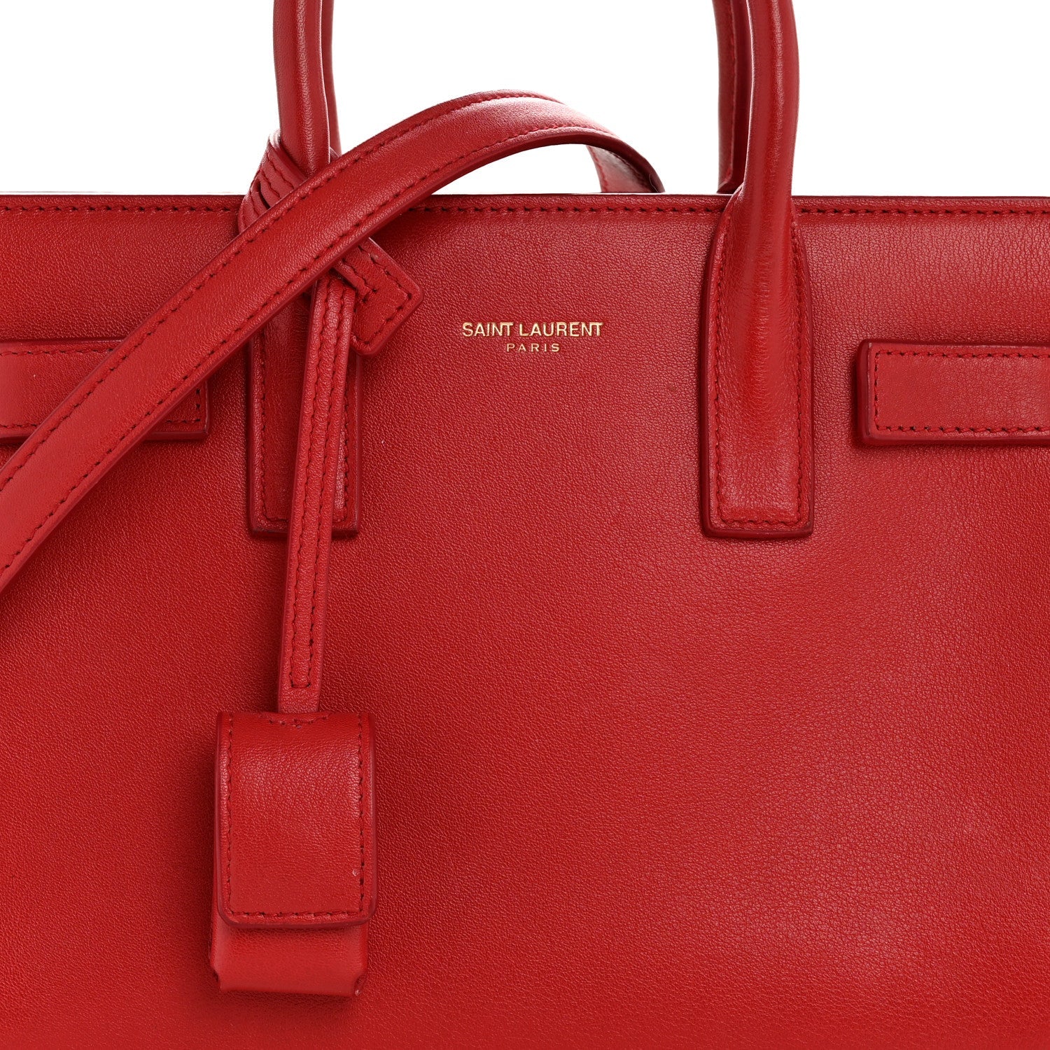 Calfskin Nano Sac De Jour Lipstick Red