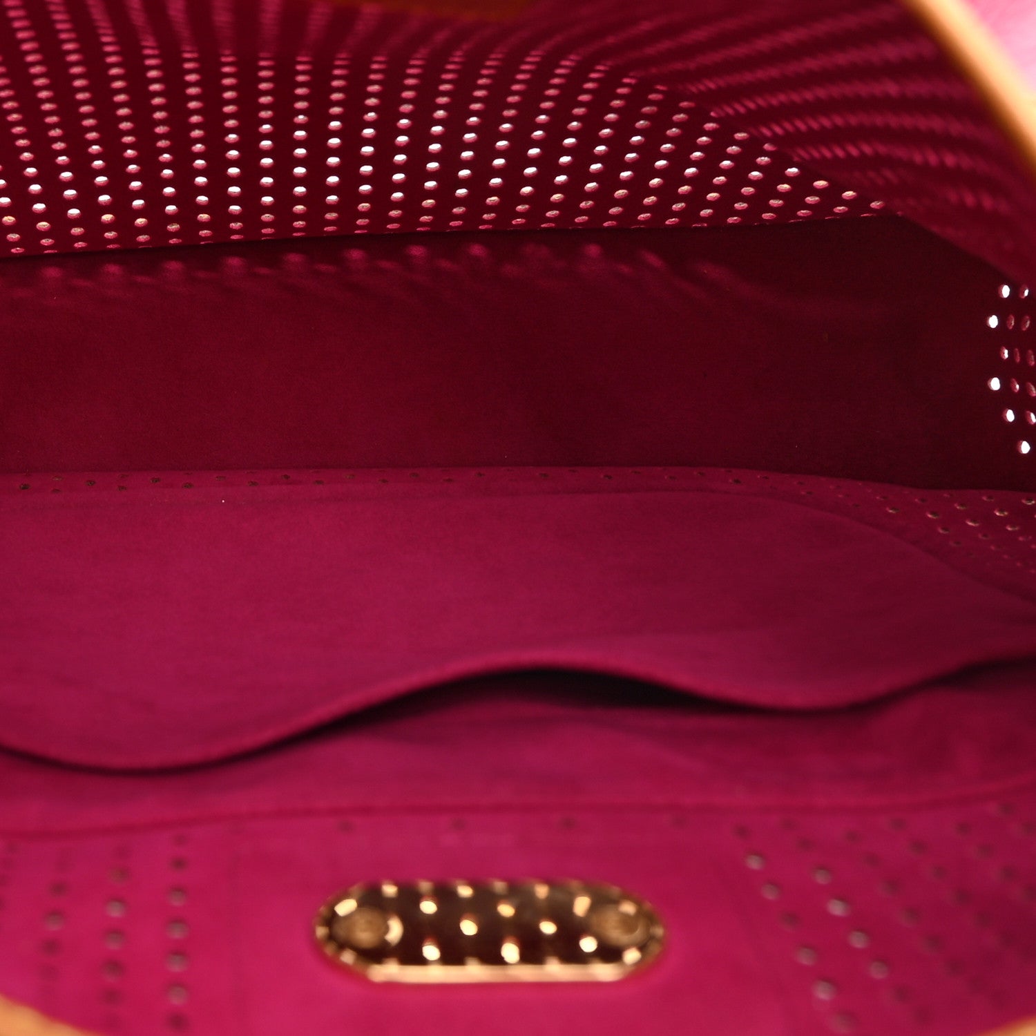 Monogram Perforated Musette Fuchsia