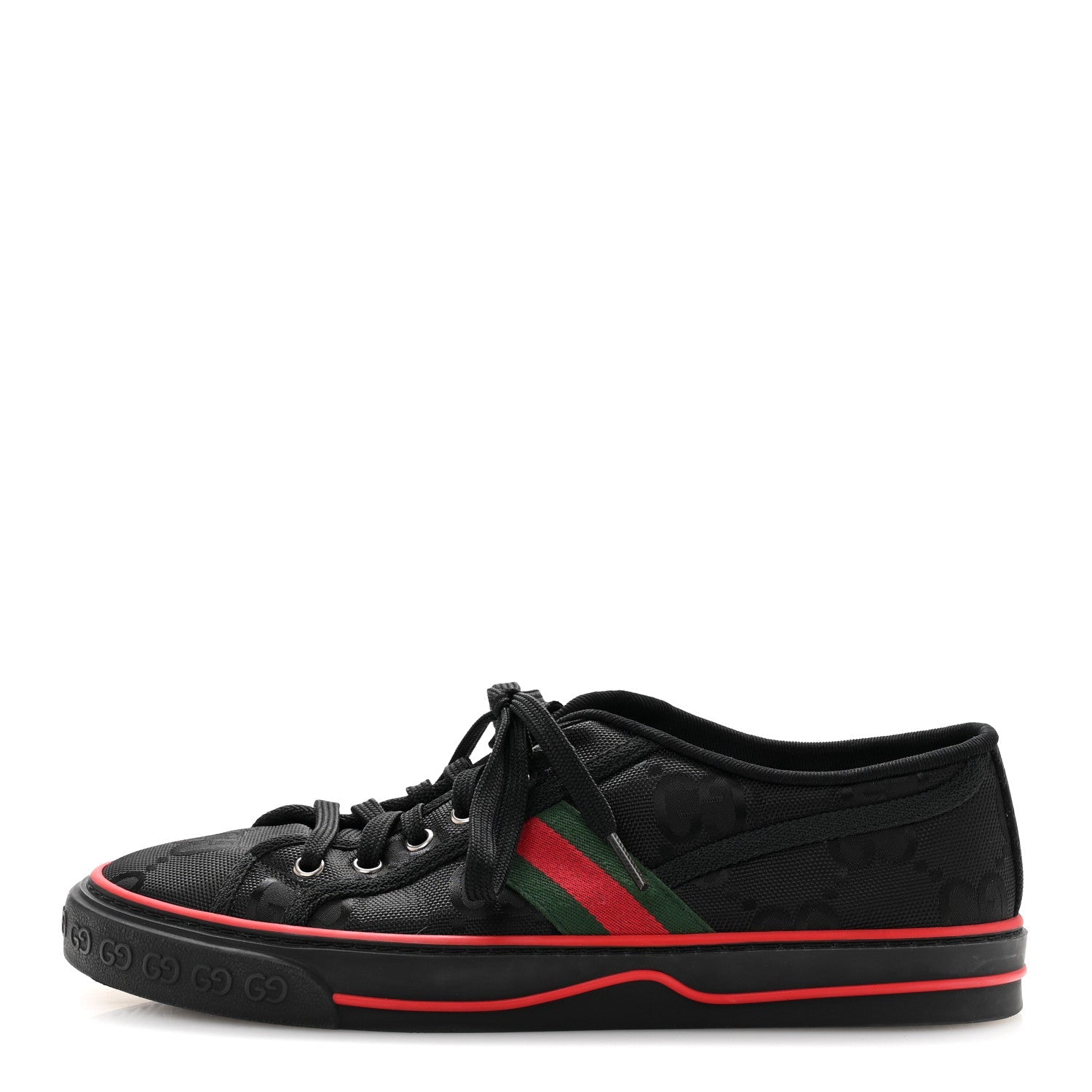 Econyl Nylon Web Monogram Off The Grid Mens 1977 Tennis Sneakers 8.5 Black