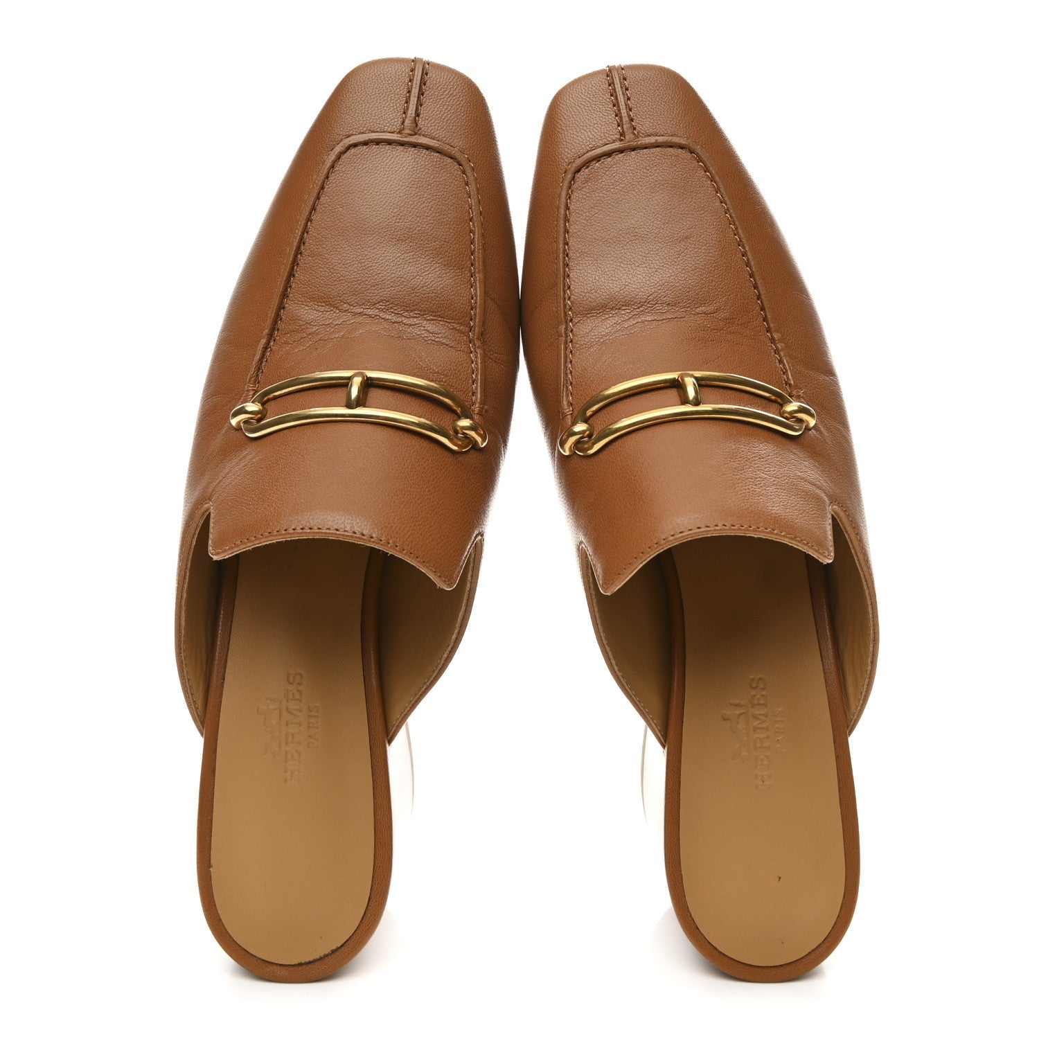 Goatskin Womens Gisele 60 Mules 38 Naturel