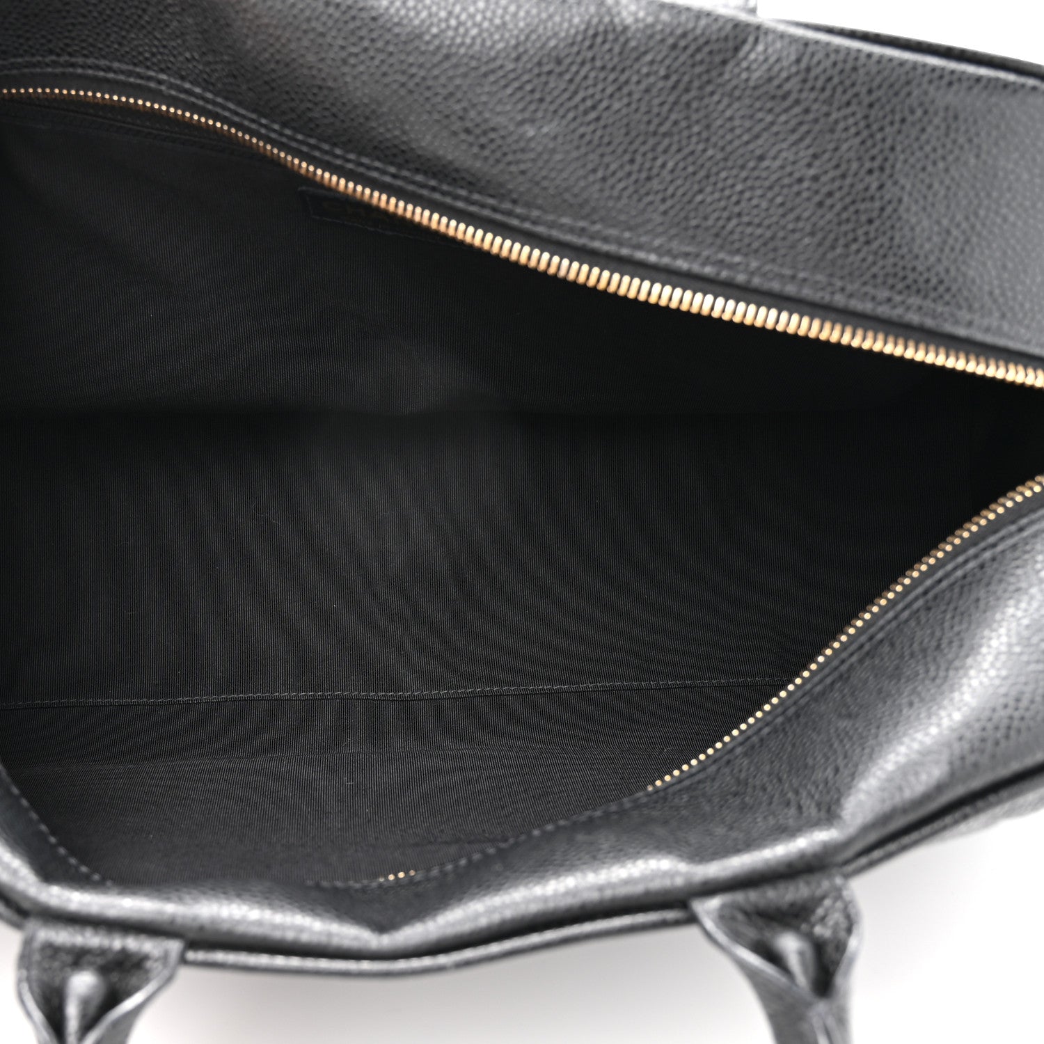 Caviar Quilted Large Bowler Black