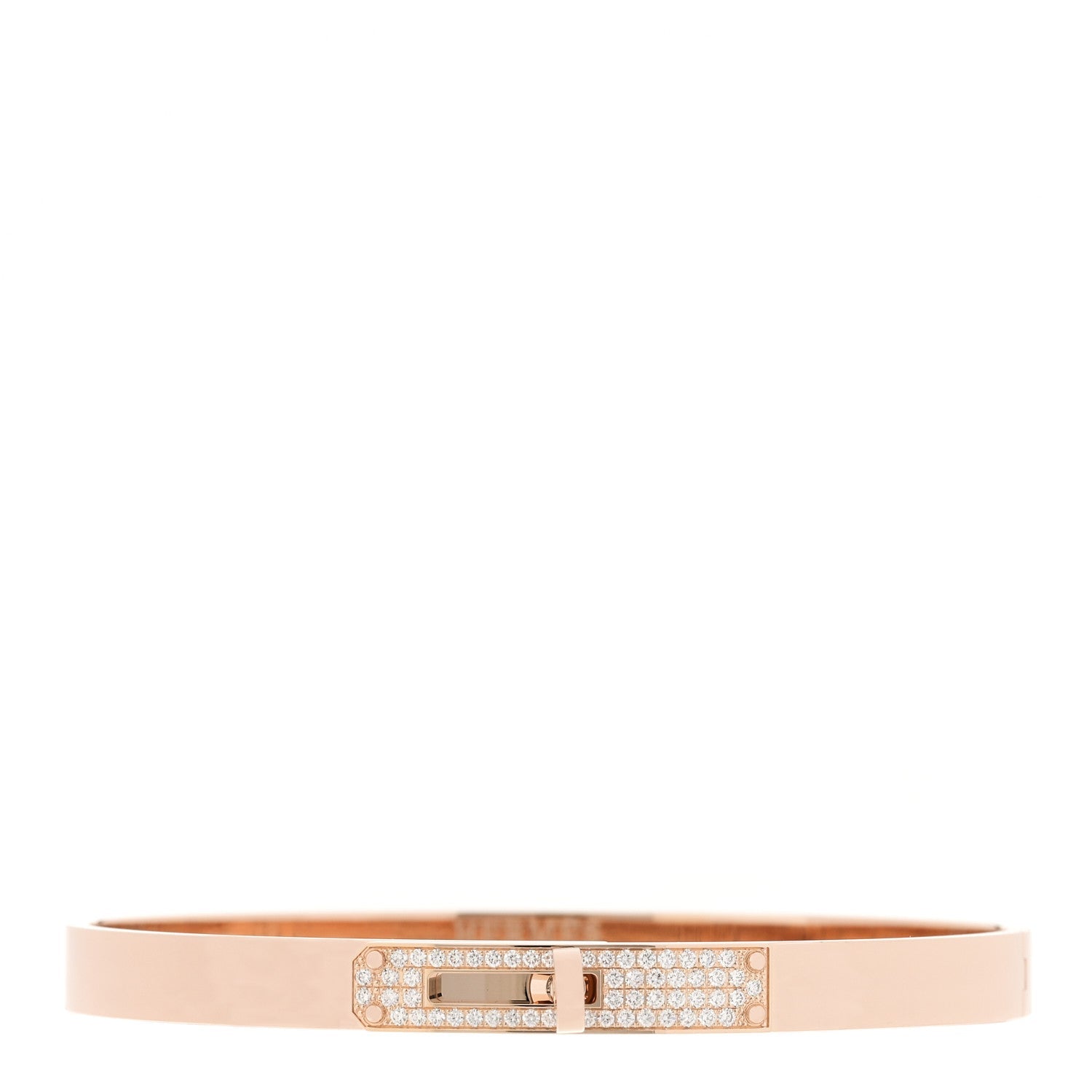 18K Rose Gold Diamond PM Kelly Pave Bracelet LG
