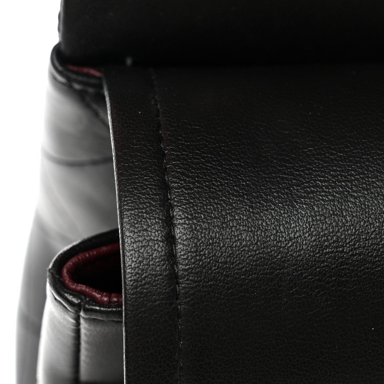 Lambskin Quilted Jumbo Double Flap Black