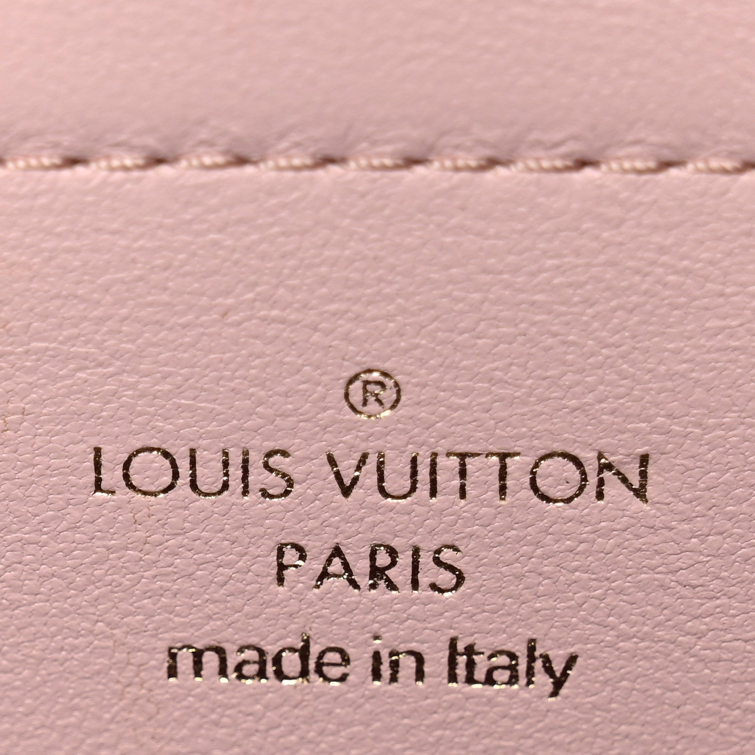 Lambskin Embossed Monogram Pochette Coussin Rose