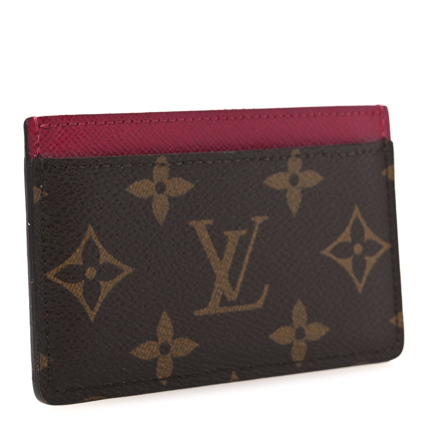 Monogram Card Holder Fuchsia