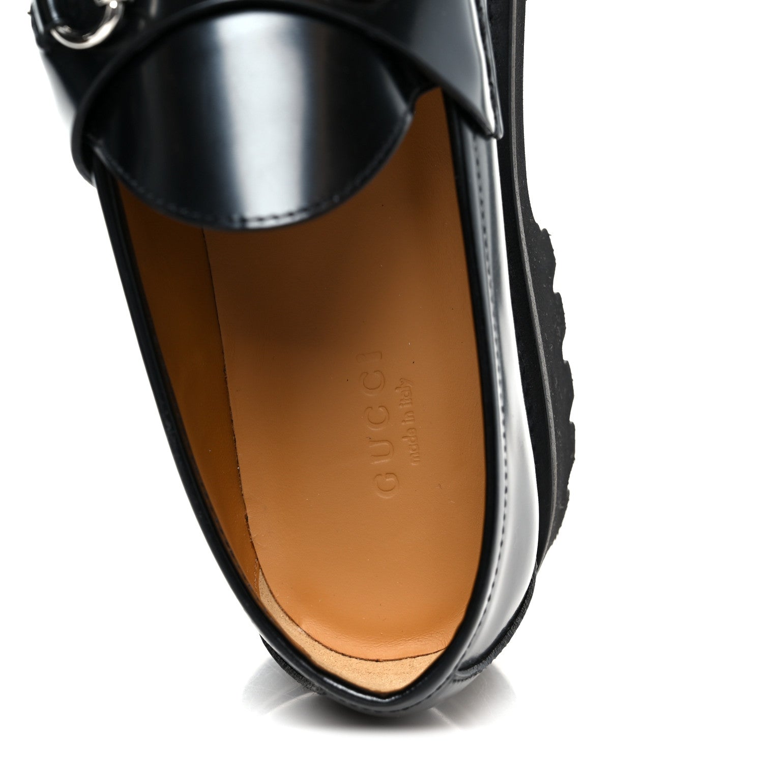 Cordovan Lux Womens Horsebit 45mm Platform Loafers 38 Black