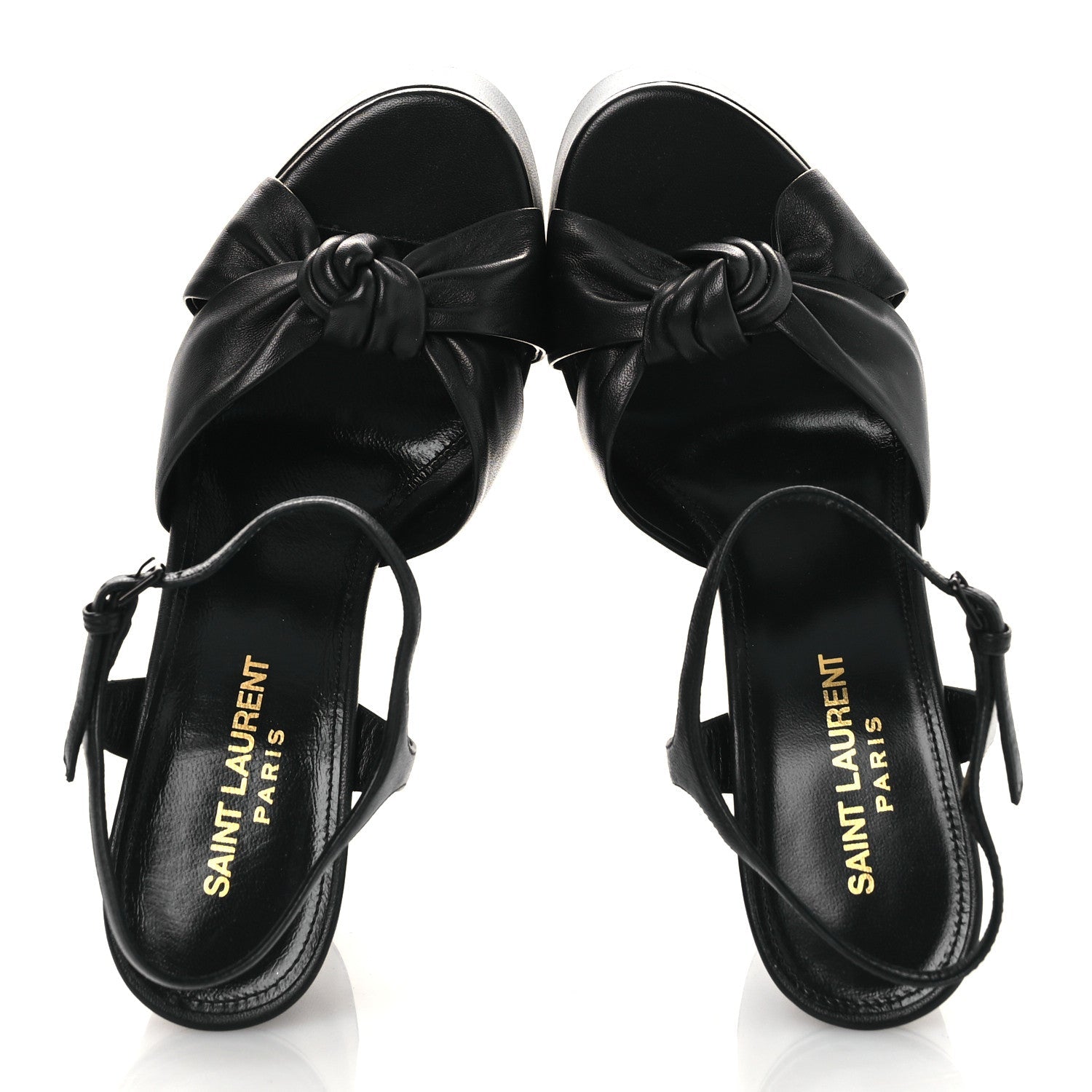 Vendome Bianca 85 Platform Sandals 36.5 Black