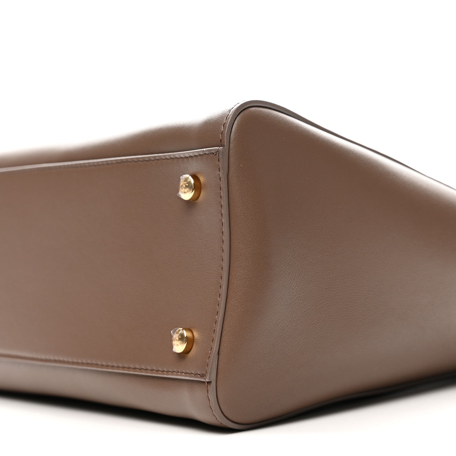 Calfskin Archetype Small Shopping Tote Light Brown