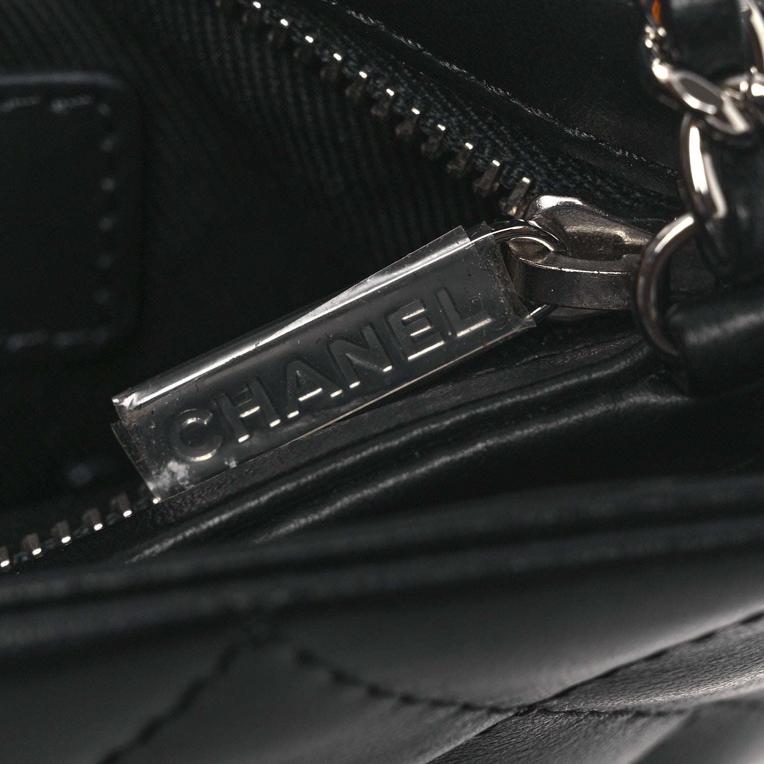 Lambskin Quilted Uniform Crossbody Bag Black