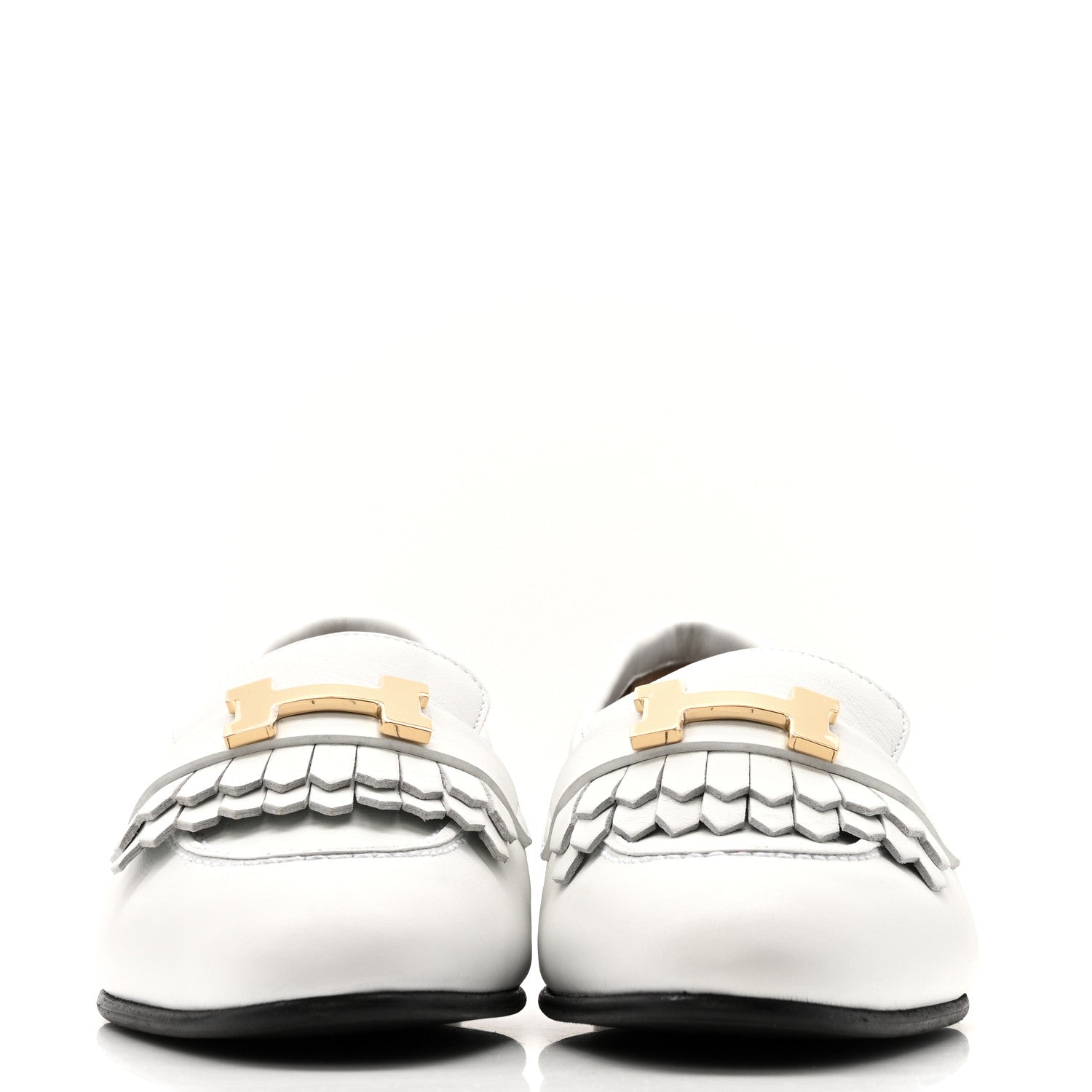 Calfskin Womens Royal Loafers 35 White