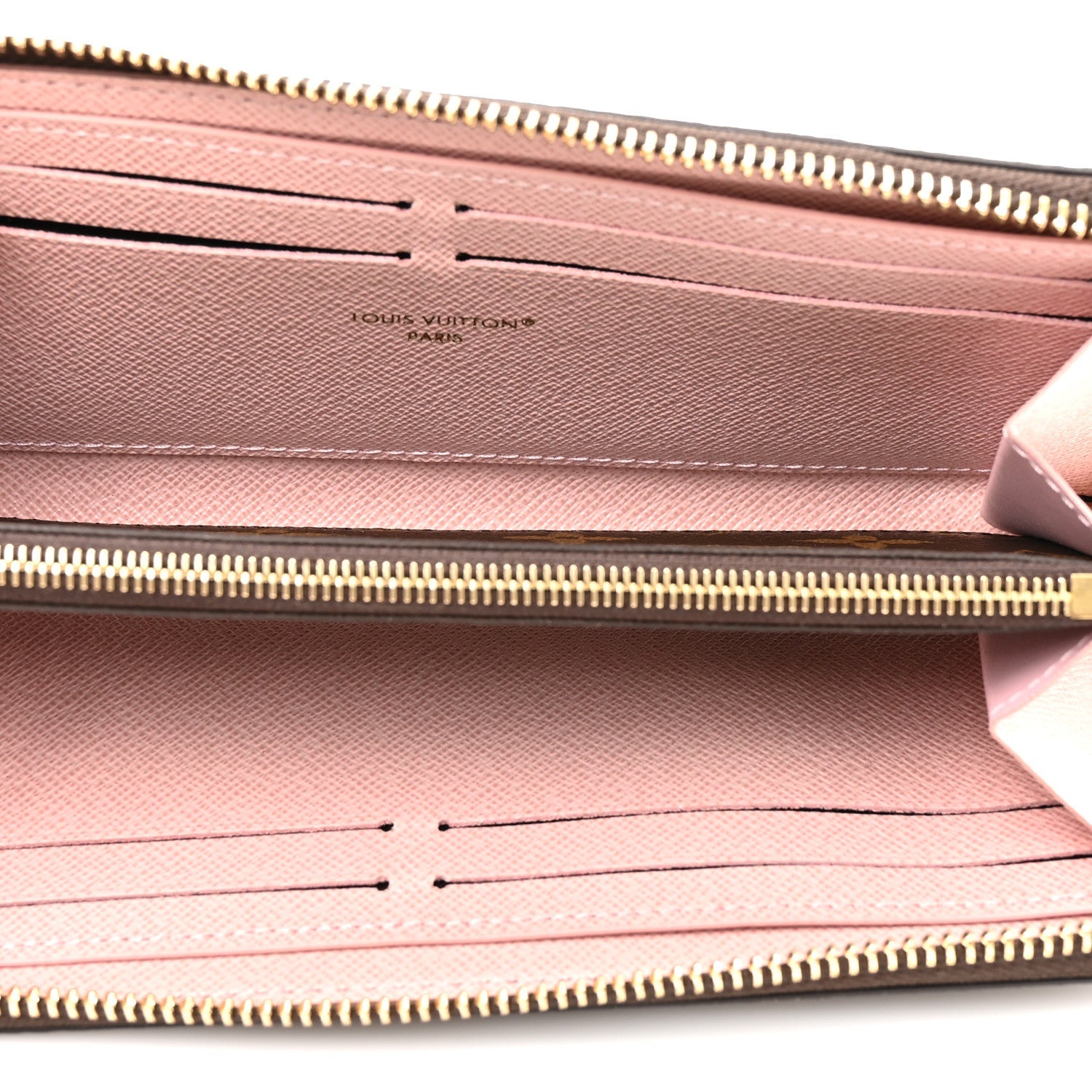 Monogram Clemence Wallet Rose Ballerine