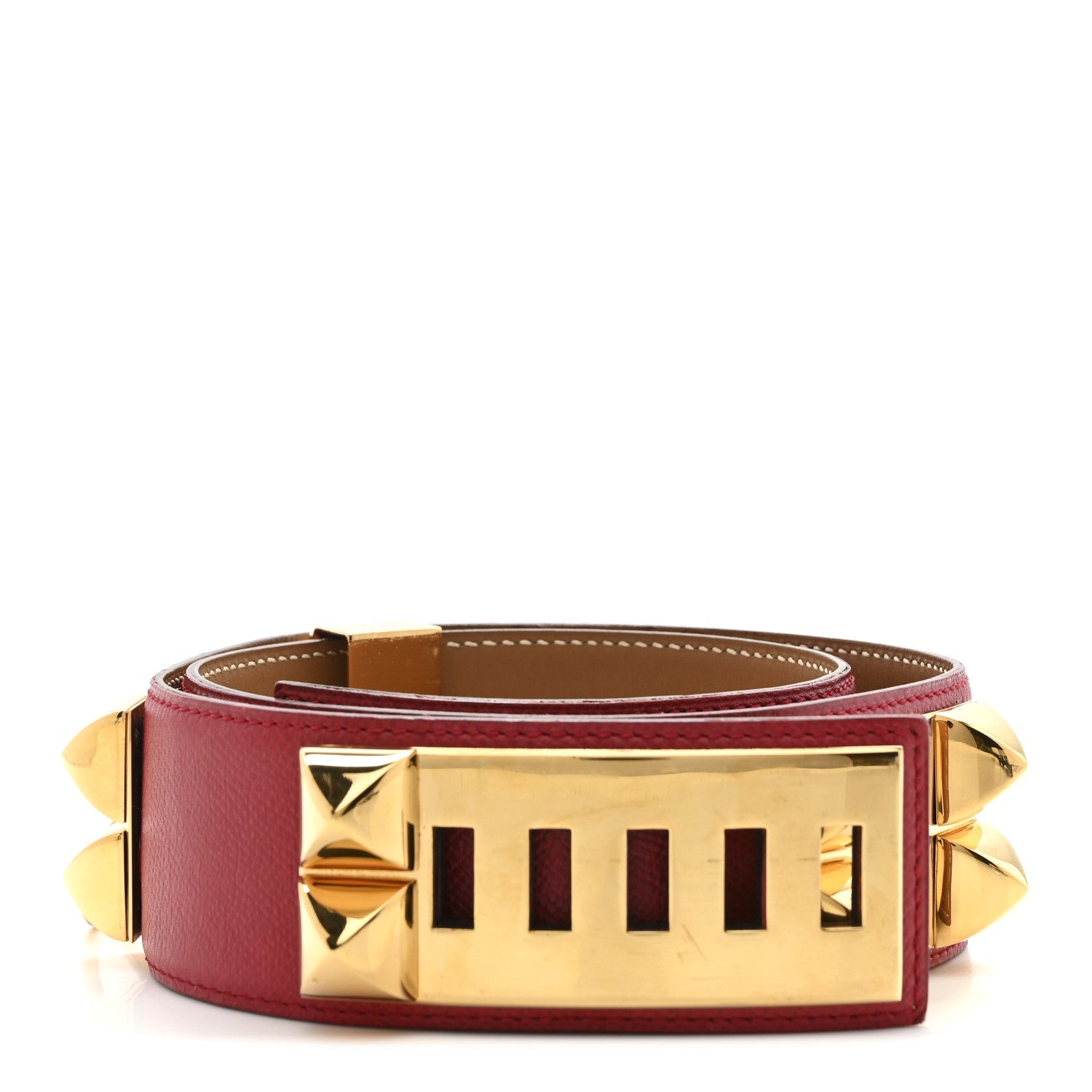 Epsom Collier De Chien CDC Belt 76 Rouge Casaque