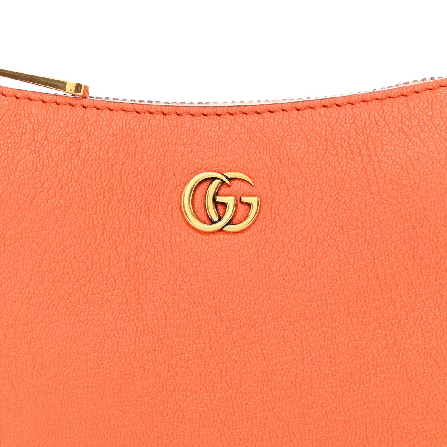 Goatskin Mini Aphrodite Shoulder Bag Orange