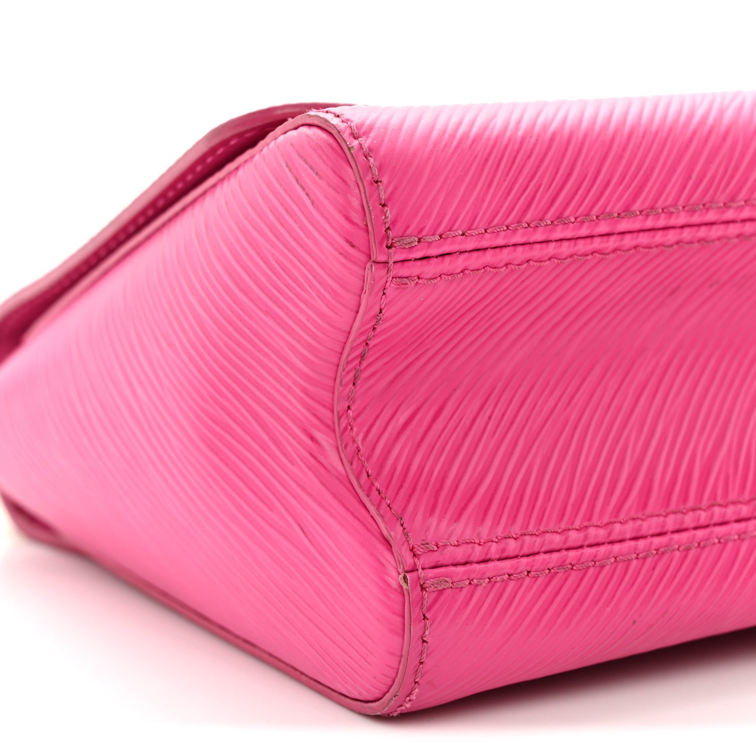 Epi Twist Braided Chain Shoulder Bag PM Rose Miami Pink