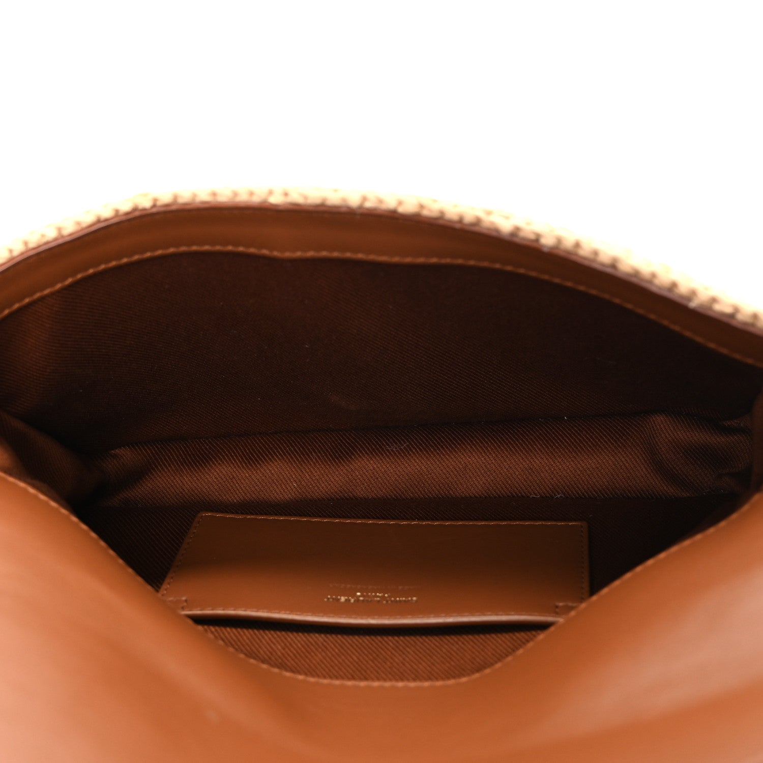 Raffia Calfskin Medium Monogram Solferino Satchel