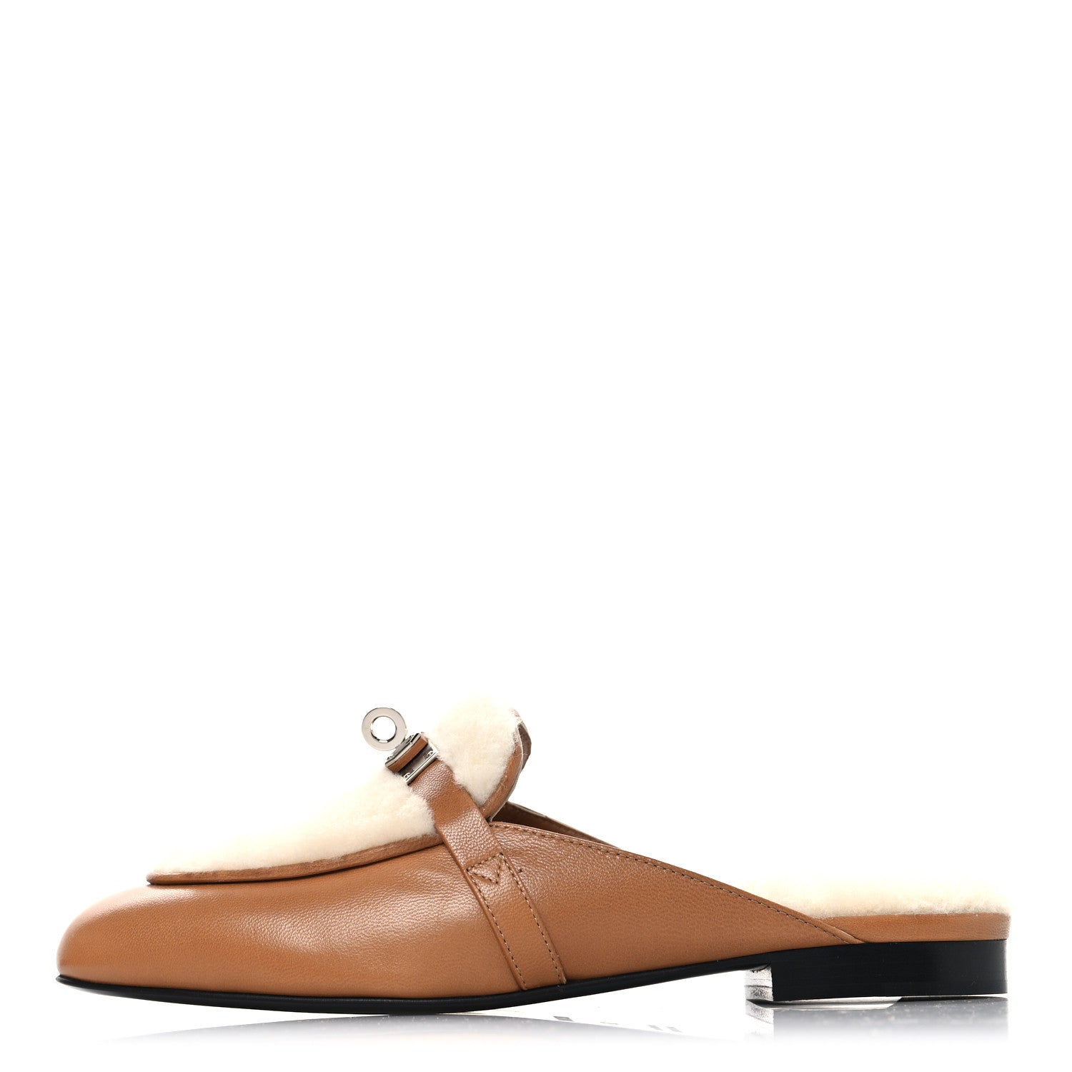 Goatskin Shearling Womens Oz Mules 36 Naturel Ecru