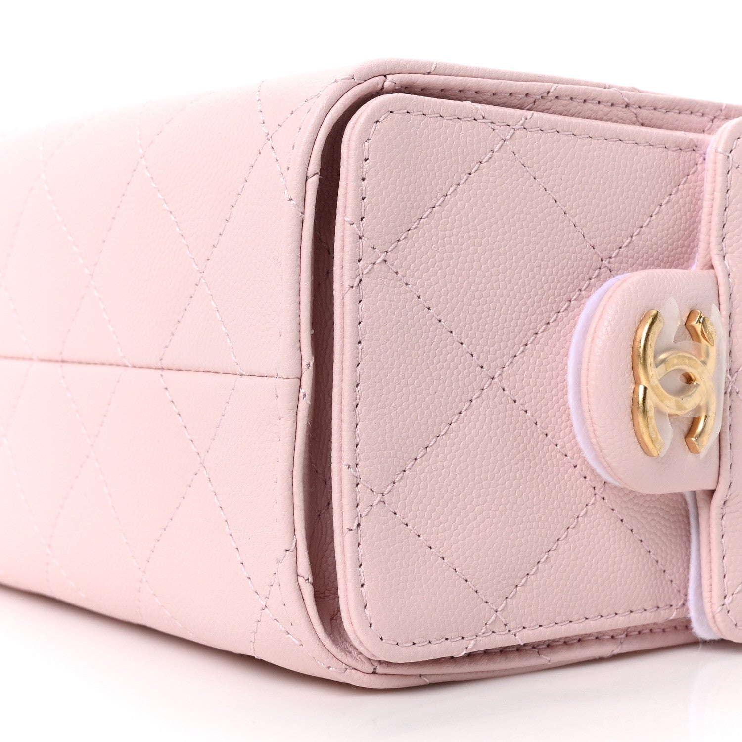 Caviar Quilted Mini Chanel 25 Handbag Light Pink