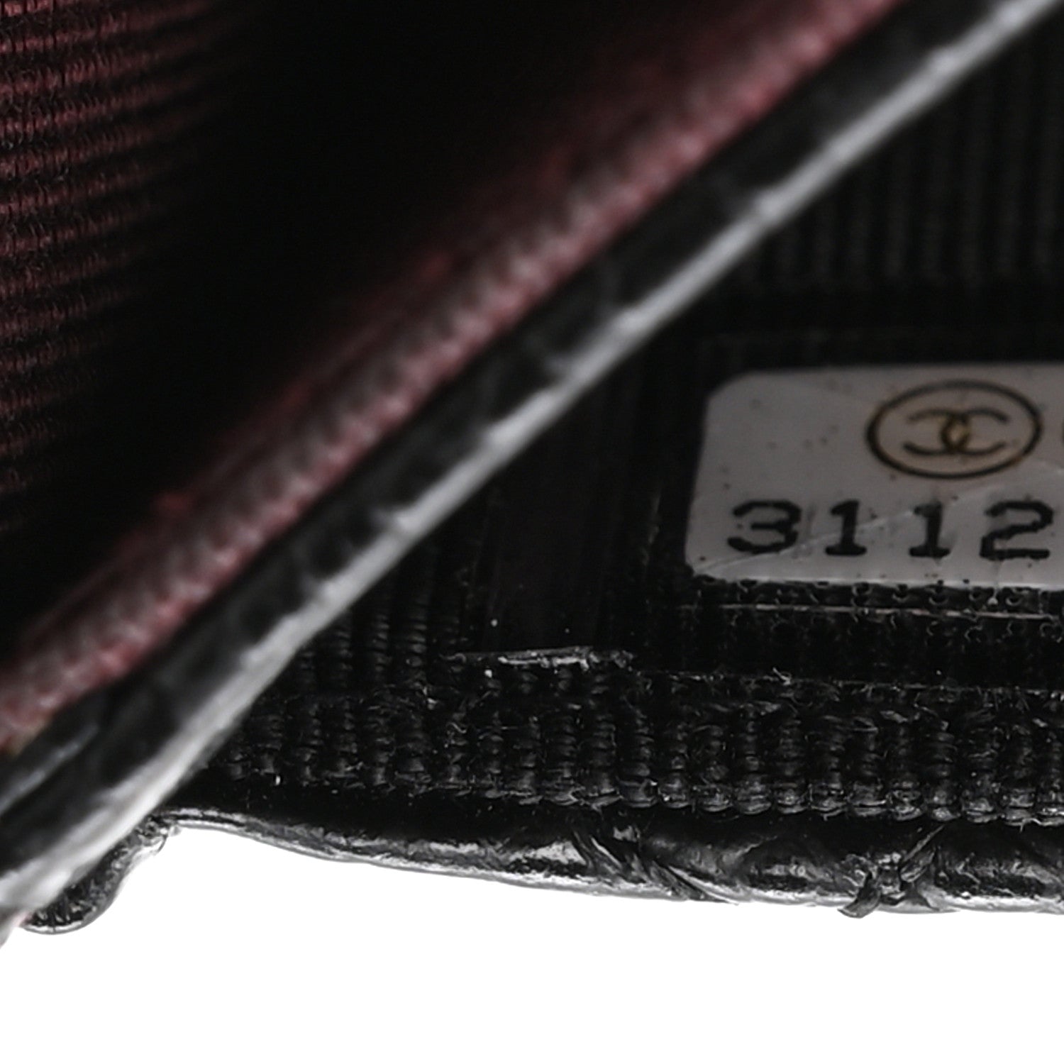 Caviar Quilted Flap Card Holder Wallet Black