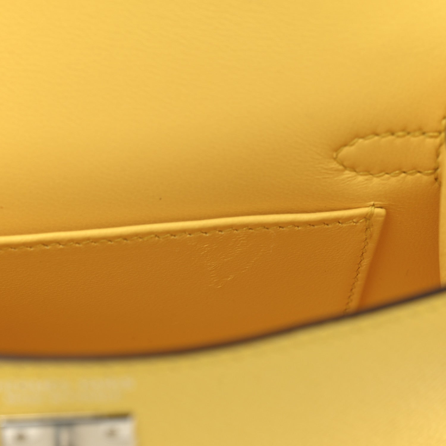 Epsom Mini Kelly Sellier 20 Jaune Mango