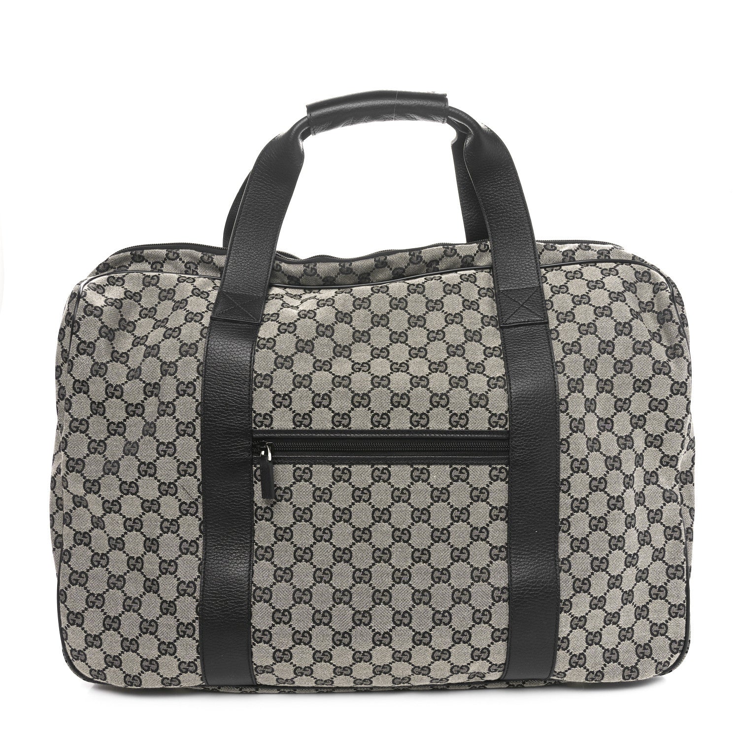 Monogram Textured Dollar Calfskin Suitcase Luggage Beige Black