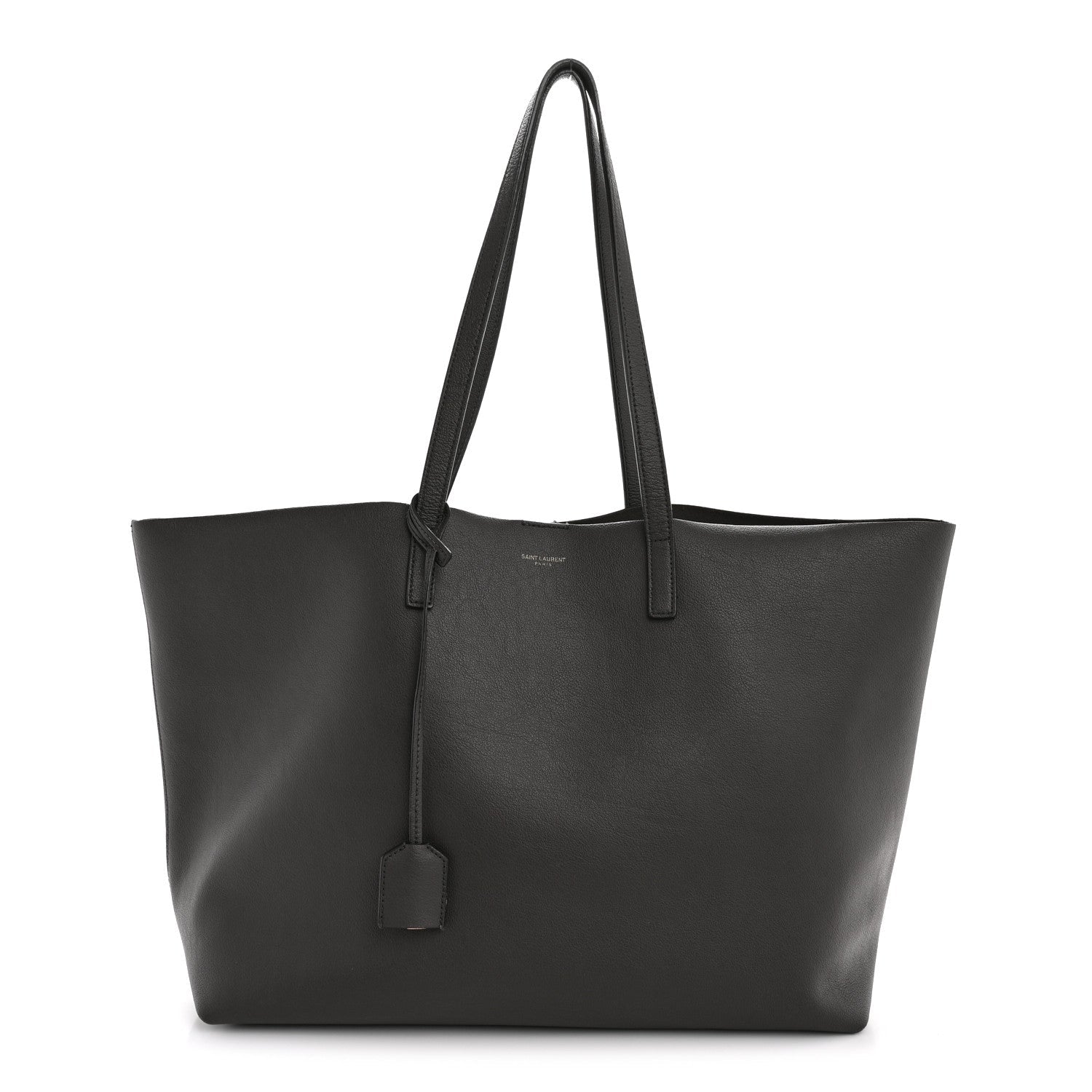 Calfskin Large Shopping Tote Asphalt