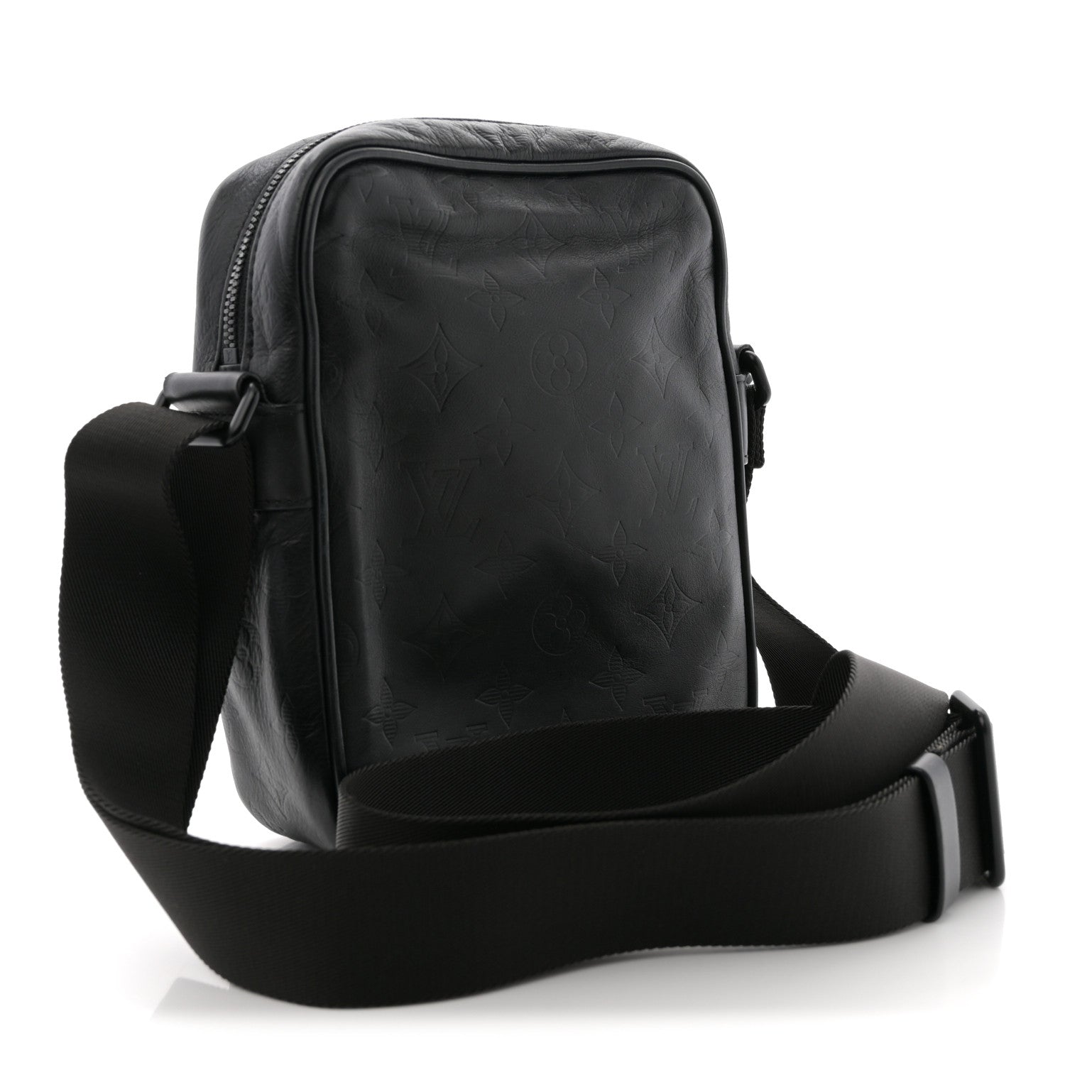 Calfskin Monogram Shadow Danube PM Black
