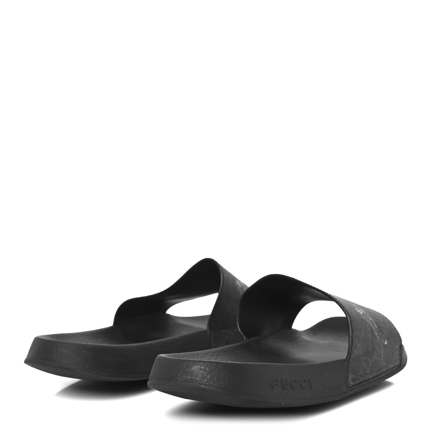 GG Supreme Monogram Tigers Mens Slide Sandals 10 Black Multicolor