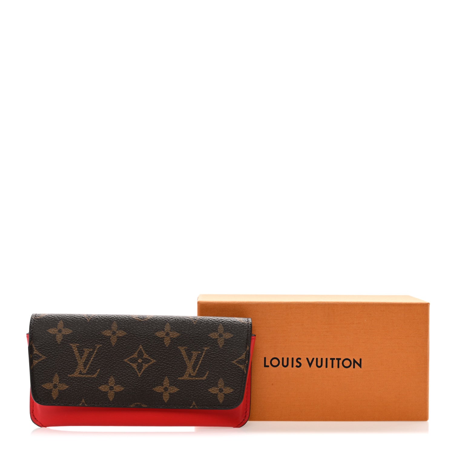 Monogram Woody Glasses Case Rouge