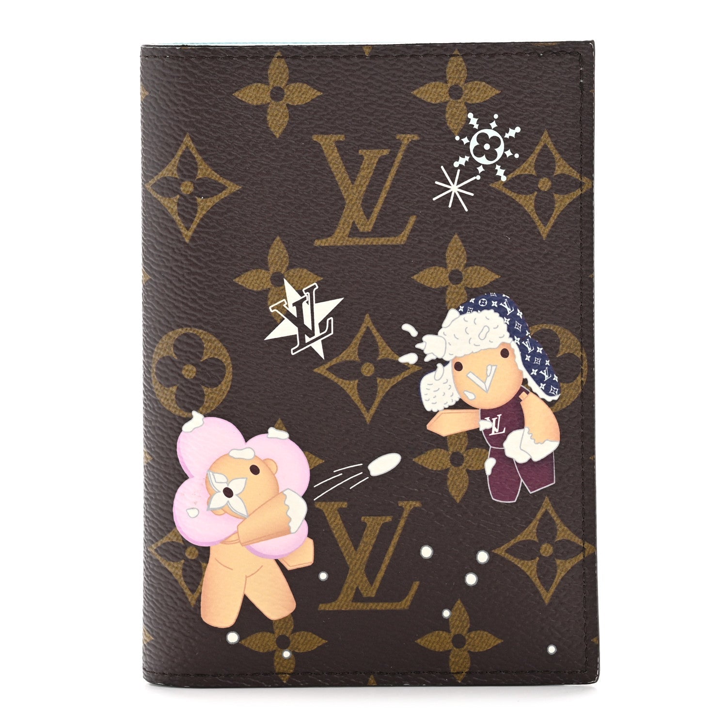 Monogram 2025 Christmas Animation Passport Cover Azur Frost