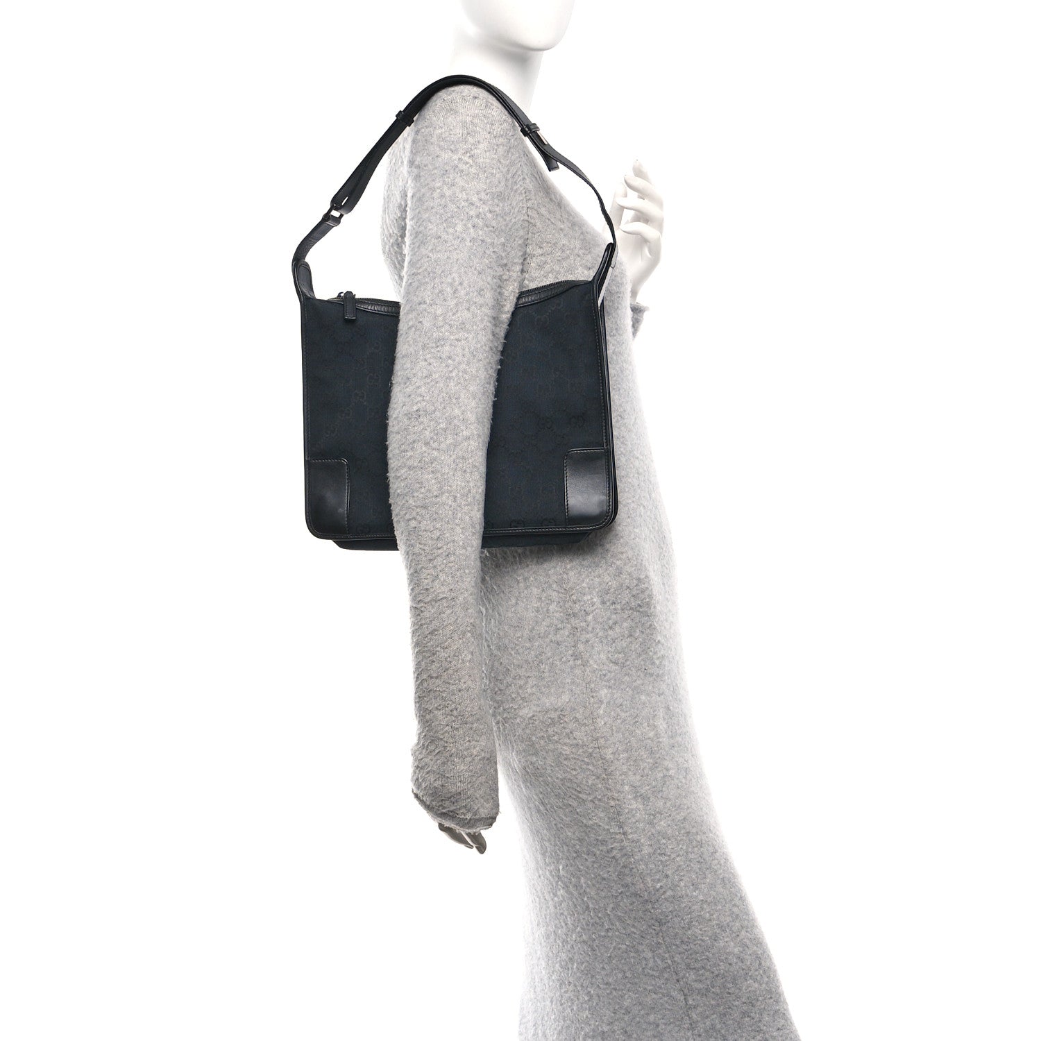 Monogram Shoulder Bag Black