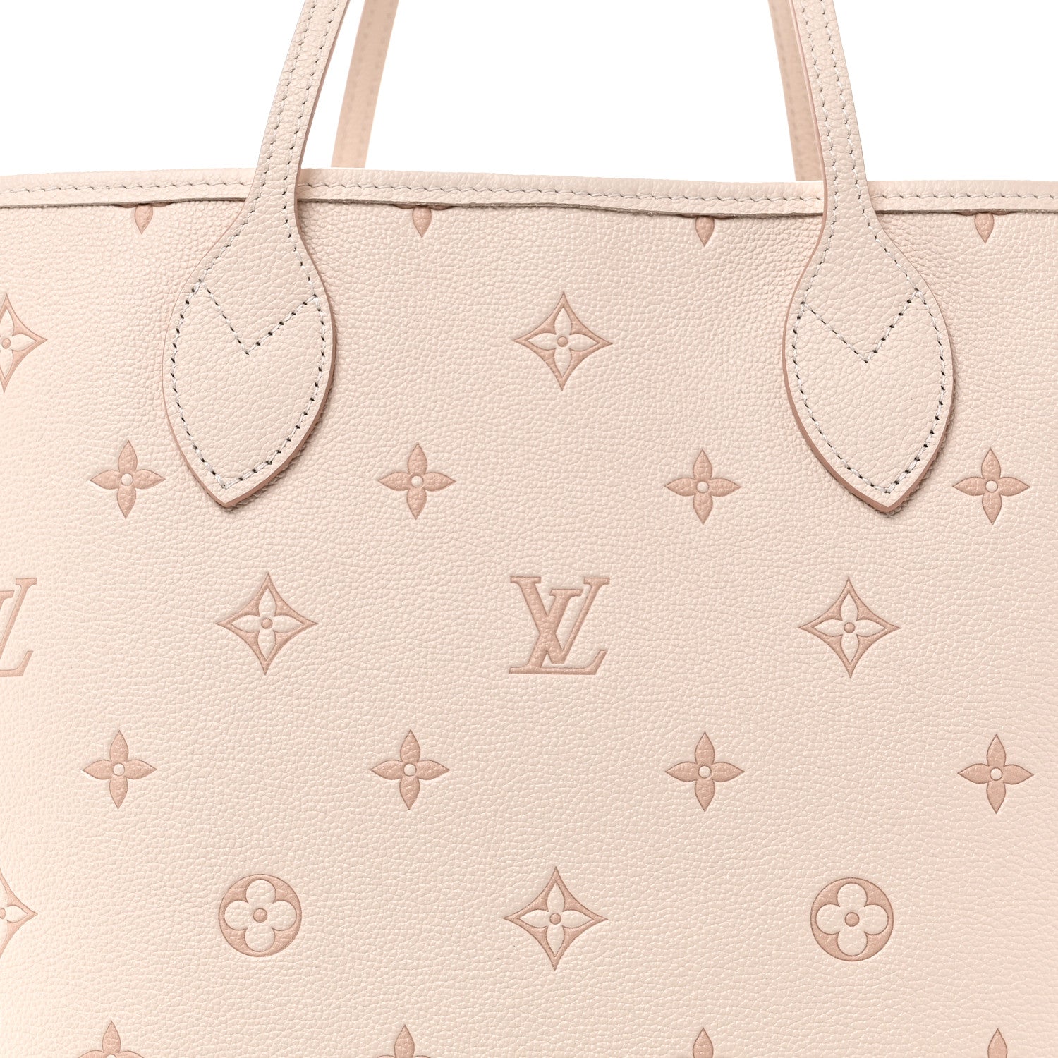 Monogram Debossed Neverfull MM Eden